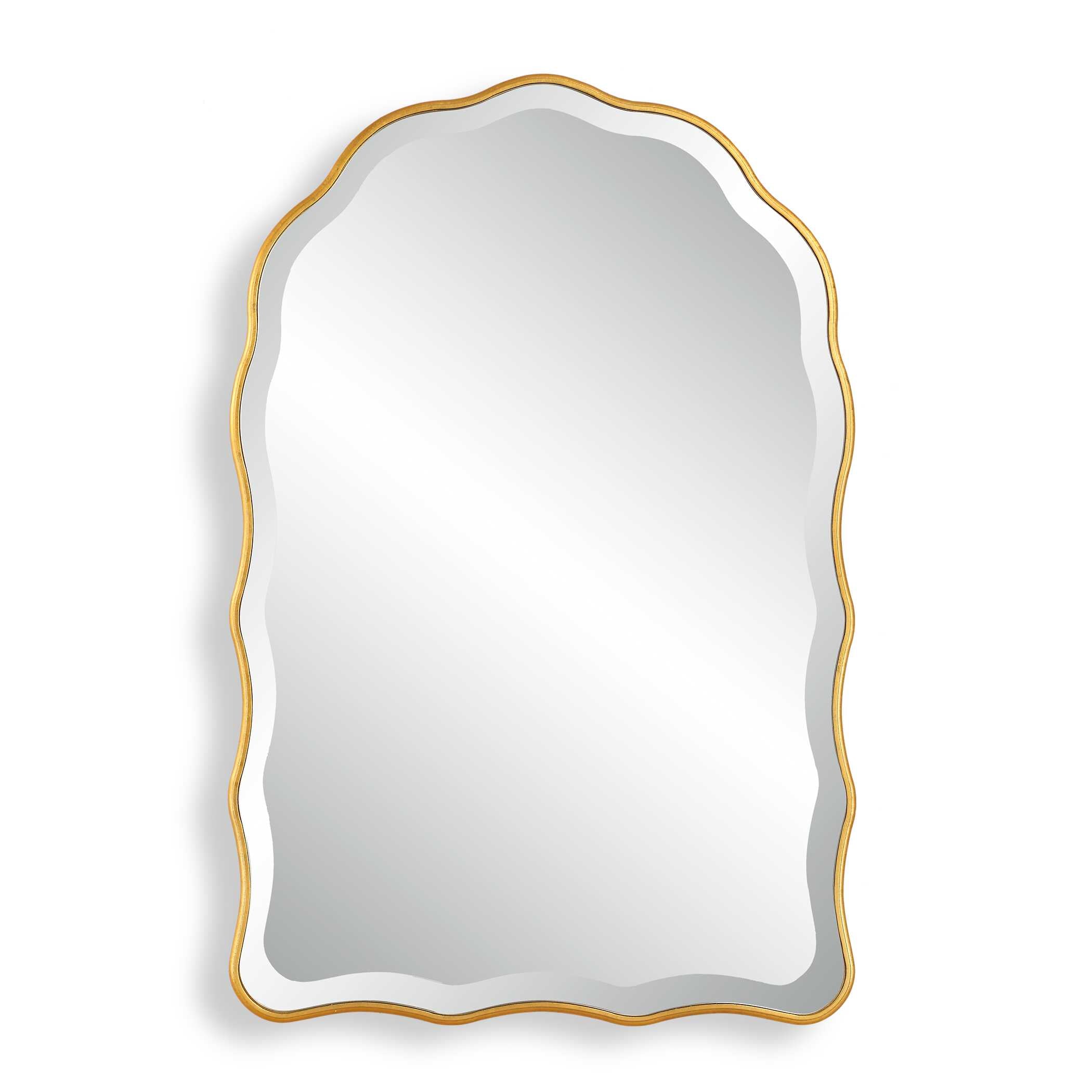 Doriath Scalloped Gold Wall Mirror