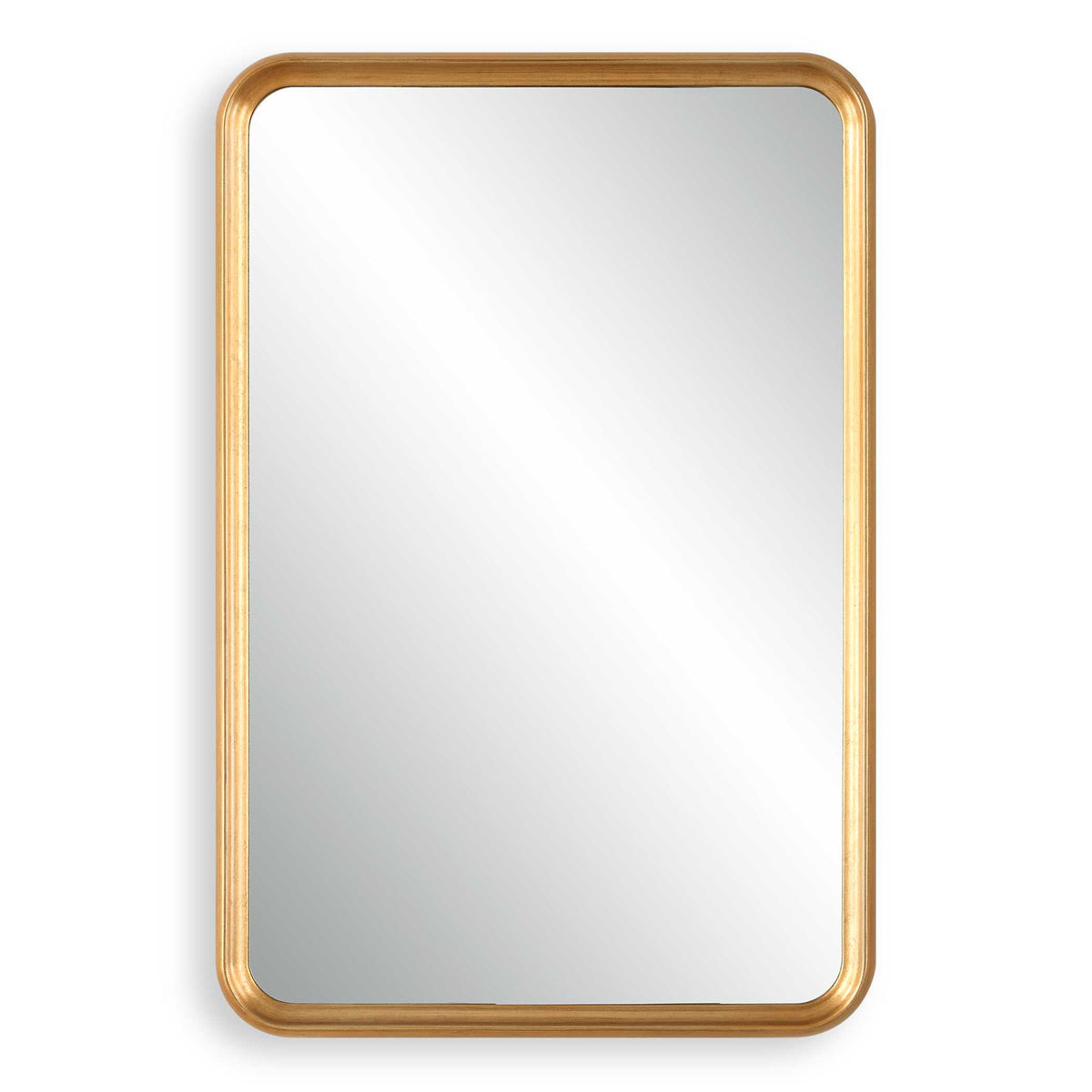 Eleron Rectangular Champagne Wood Wall Mirror