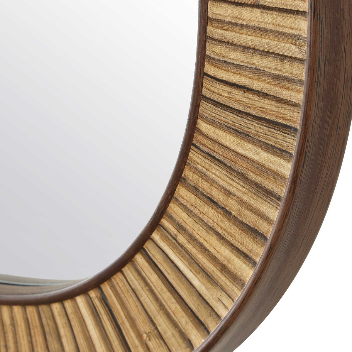Fairholm Rectangular Natural Rattan Wall Mirror