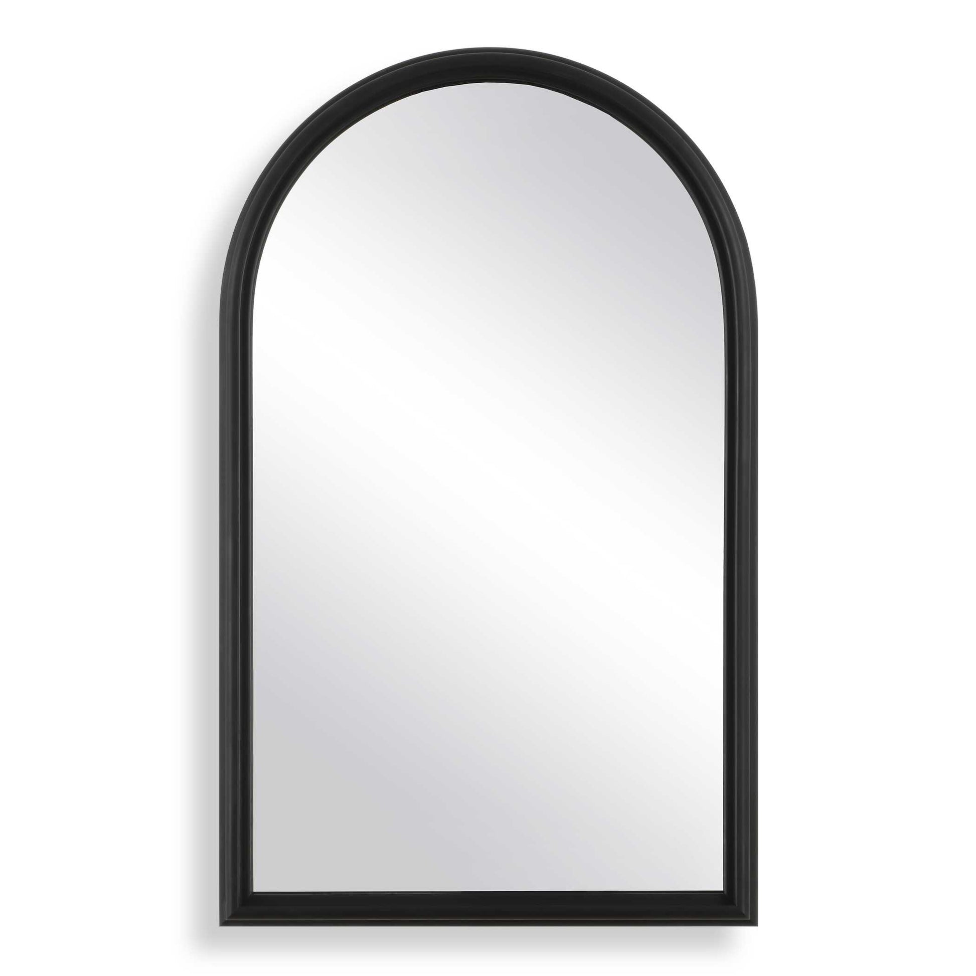 Havenridge Arched Black Wall Mirror