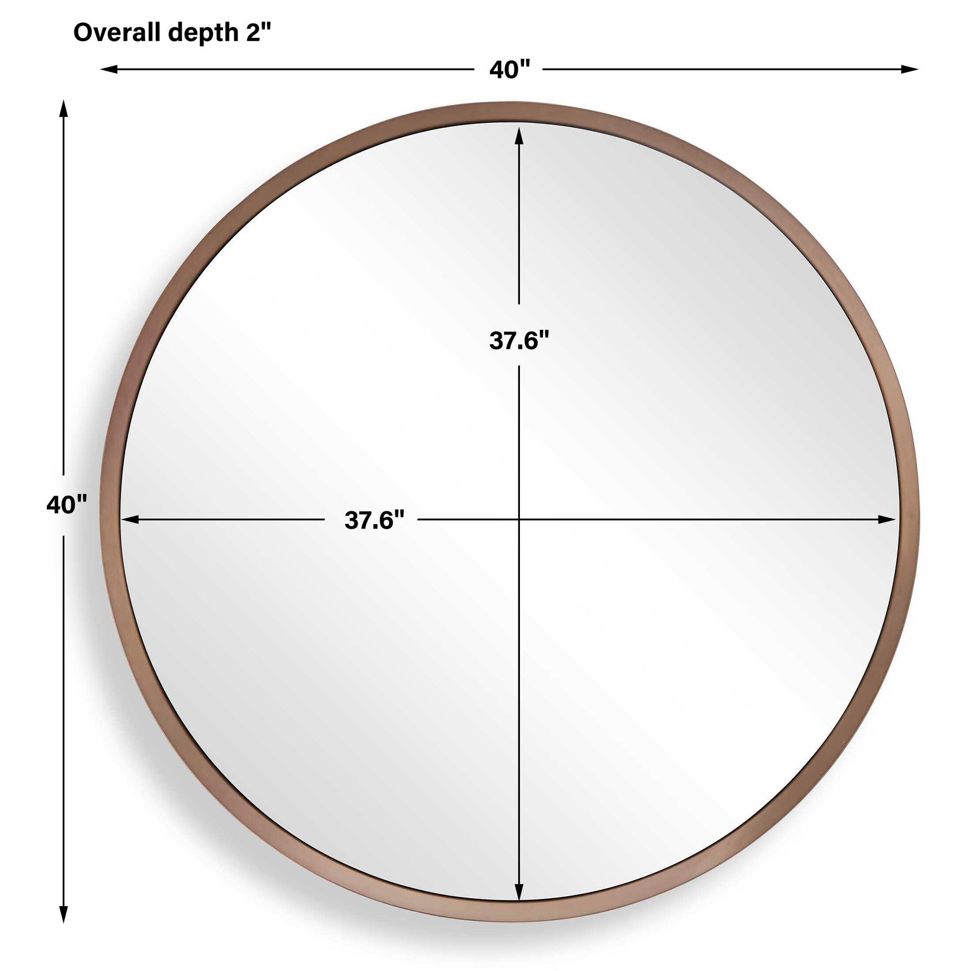 Uttermost Torrado Round Bronze Mirror