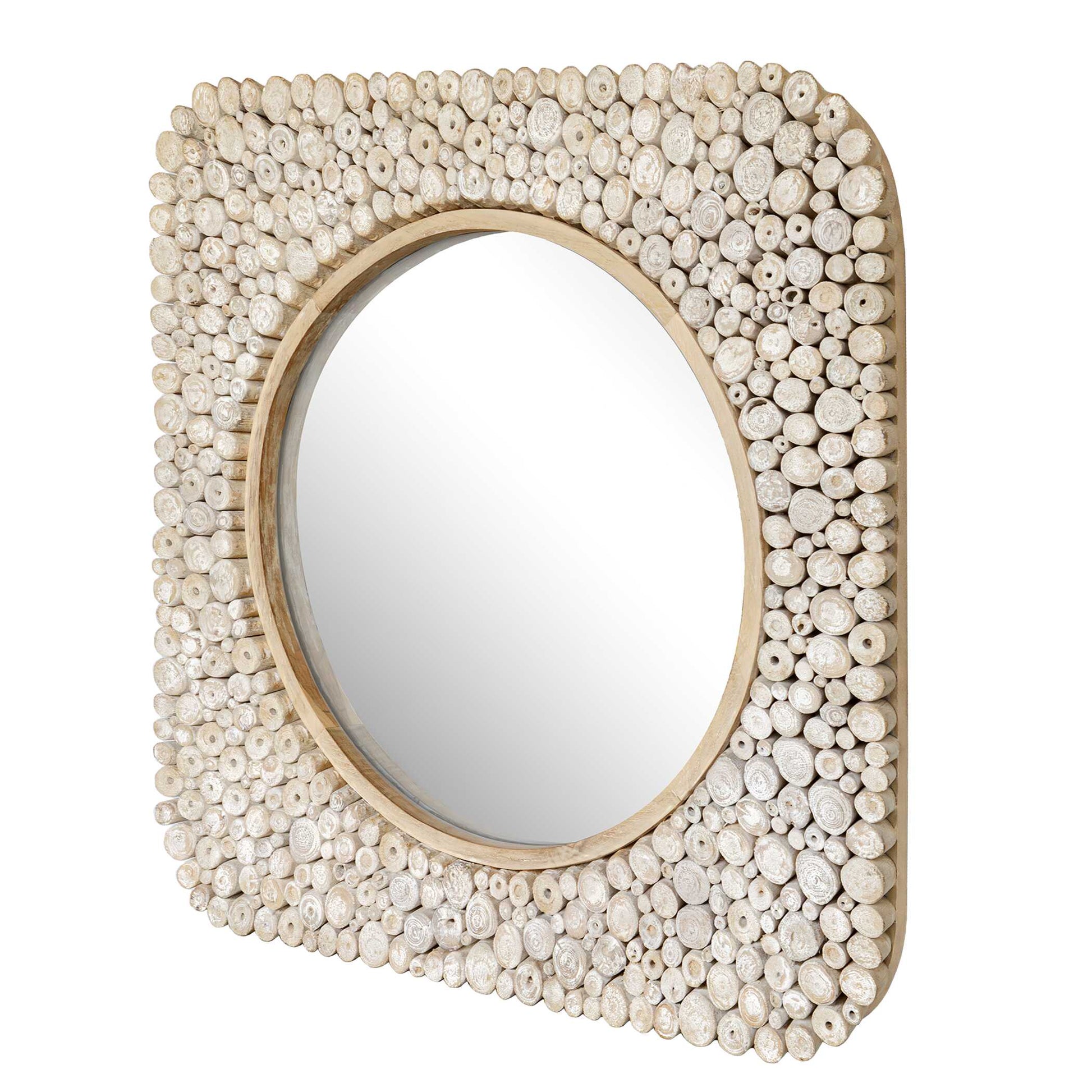 Uttermost Merak Teak Mosaic Mirror