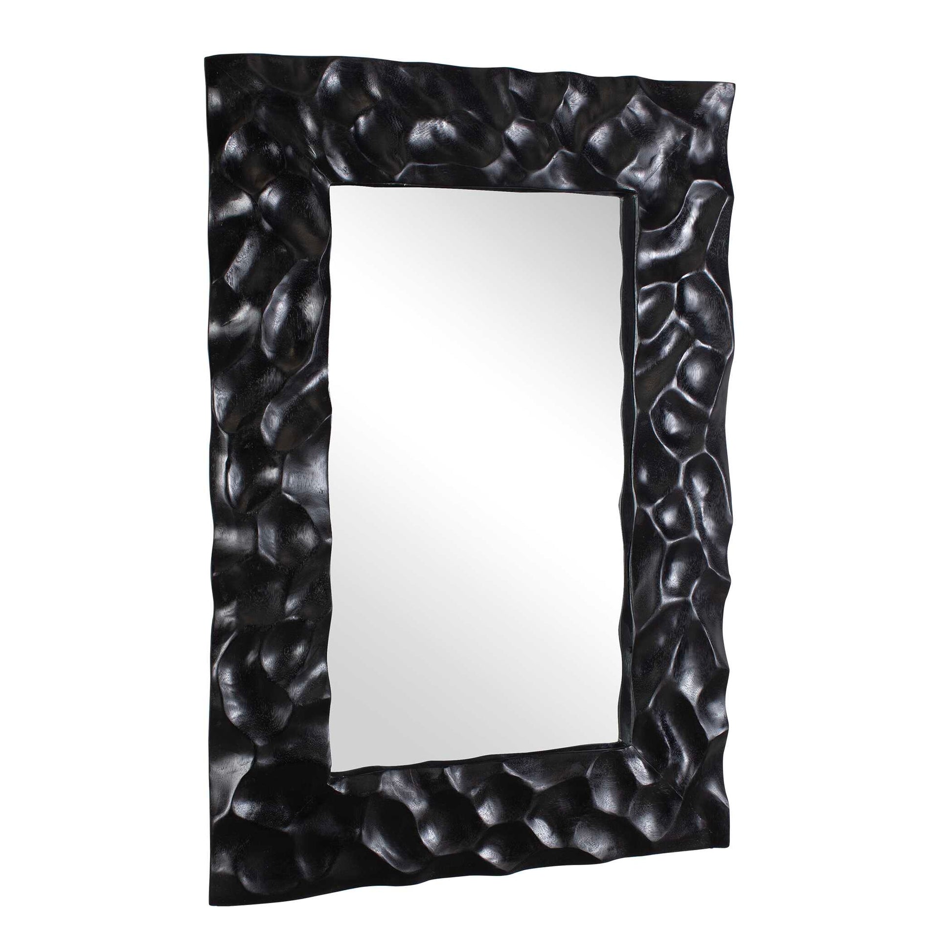 Uttermost Malosi Black Carved Mirror