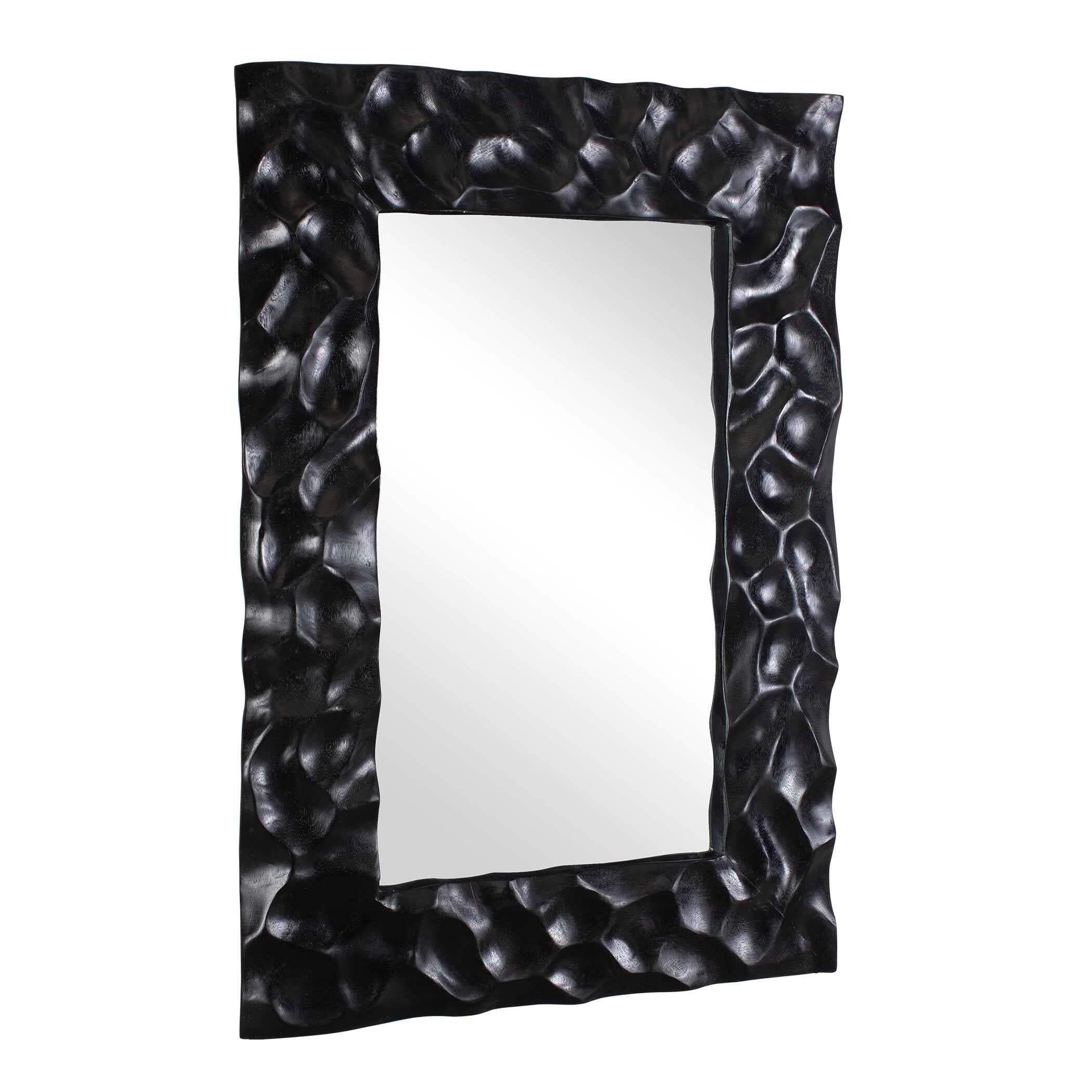 Uttermost Malosi Black Carved Mirror