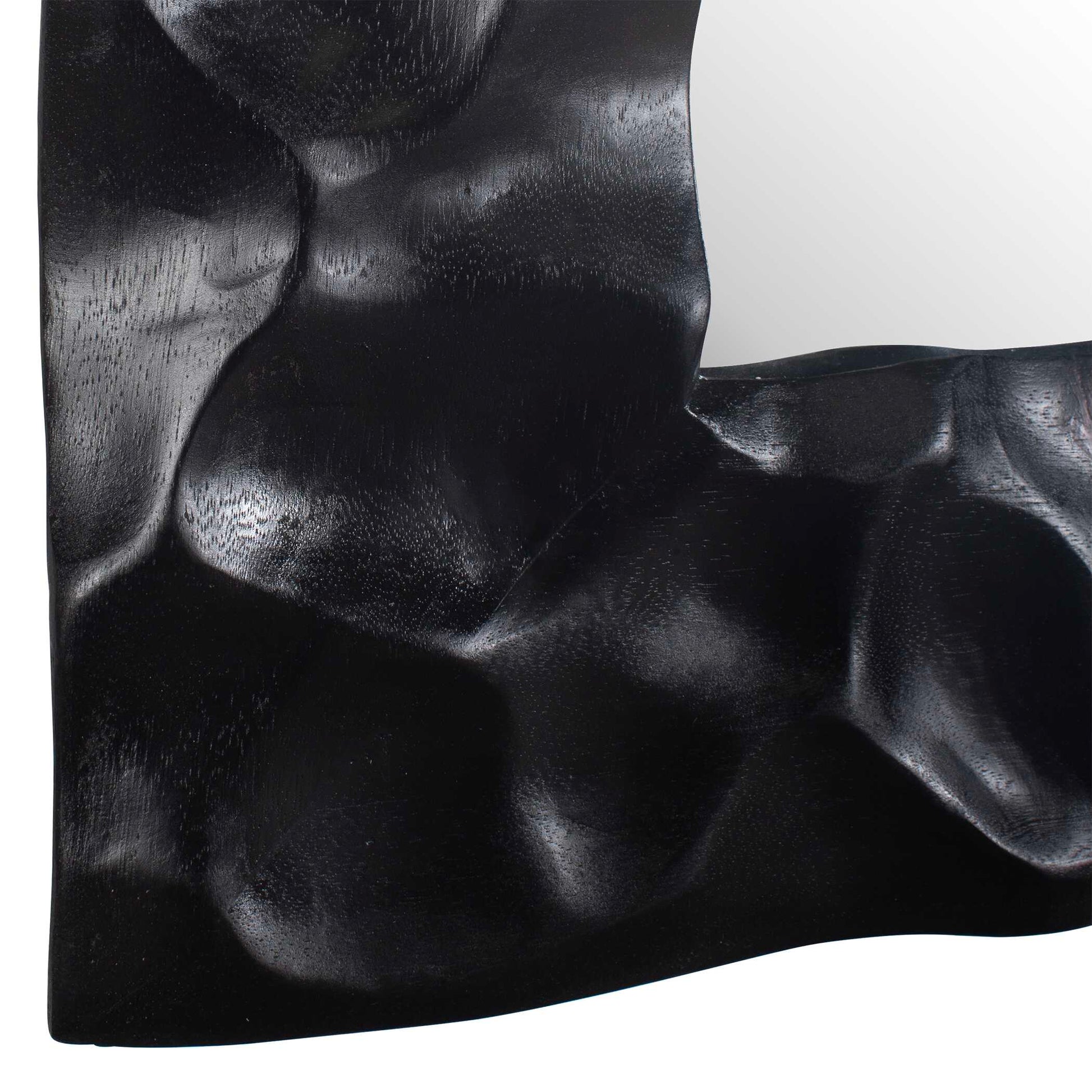 Uttermost Malosi Black Carved Mirror