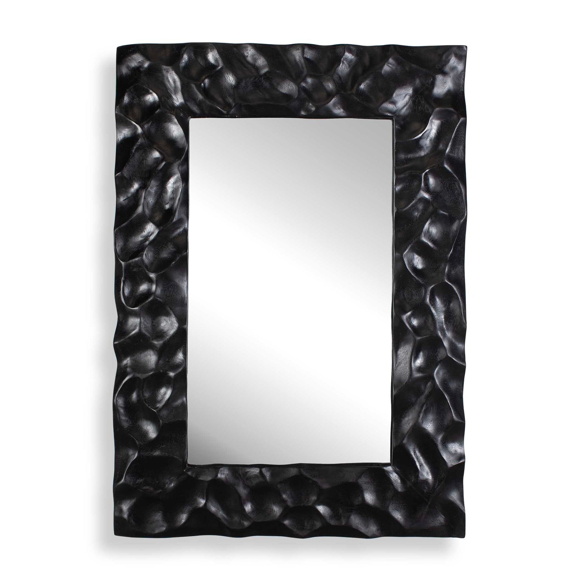 Uttermost Malosi Black Carved Mirror