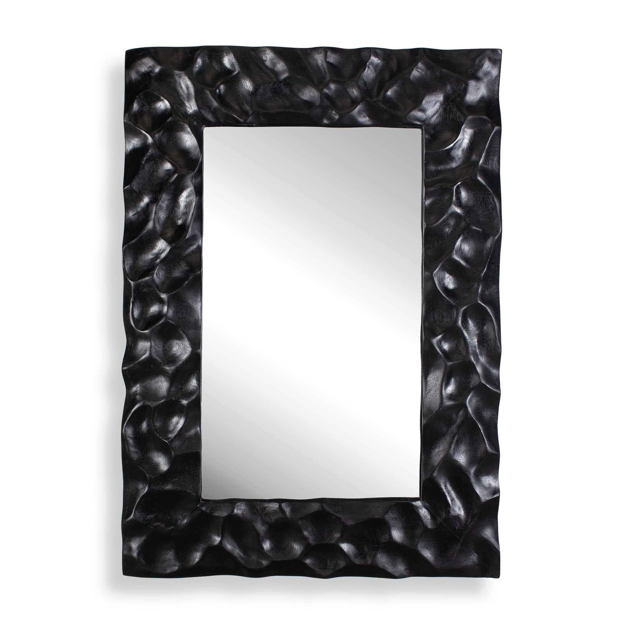 Uttermost Malosi Black Carved Mirror