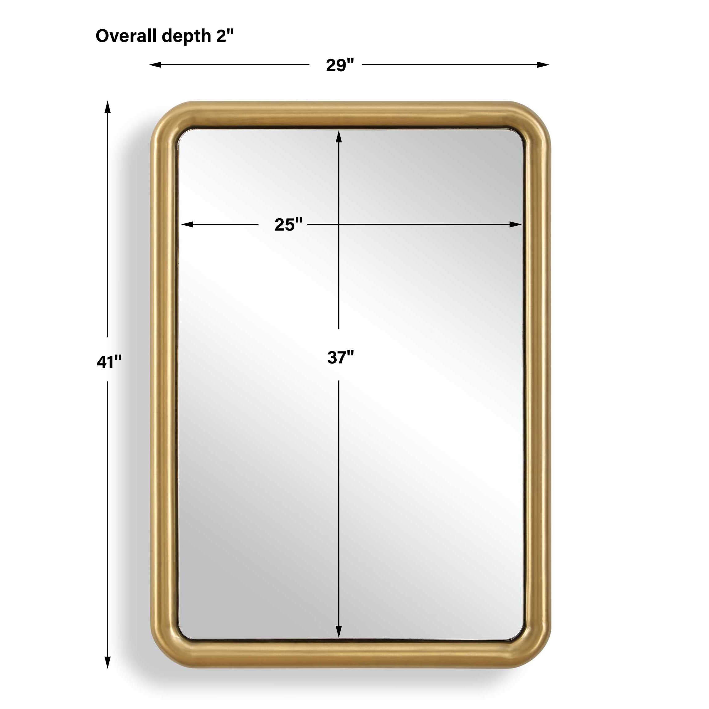Uttermost Atkinson Modern Brass Mirror