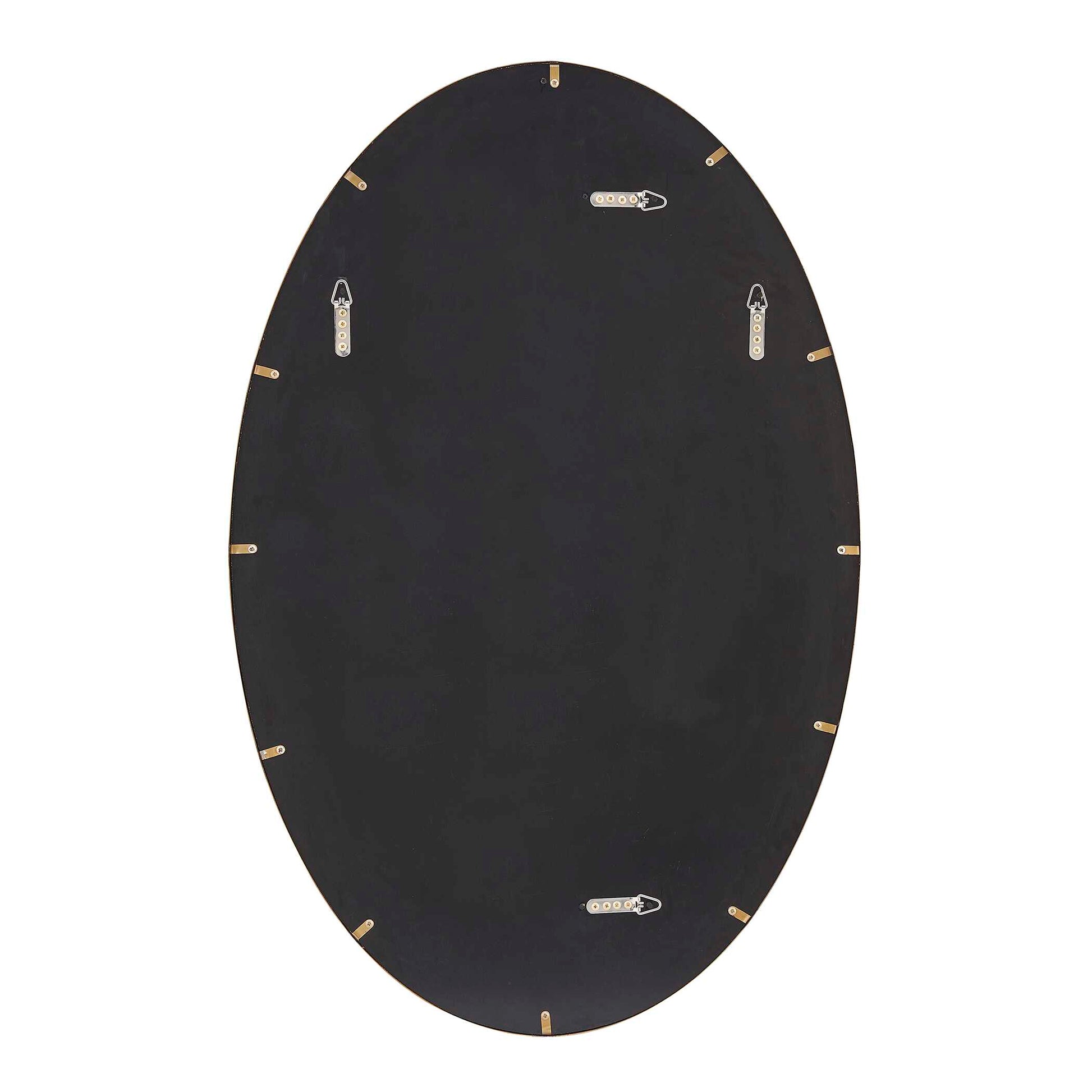 Uttermost Elstree Antique Brass Oval Mirror