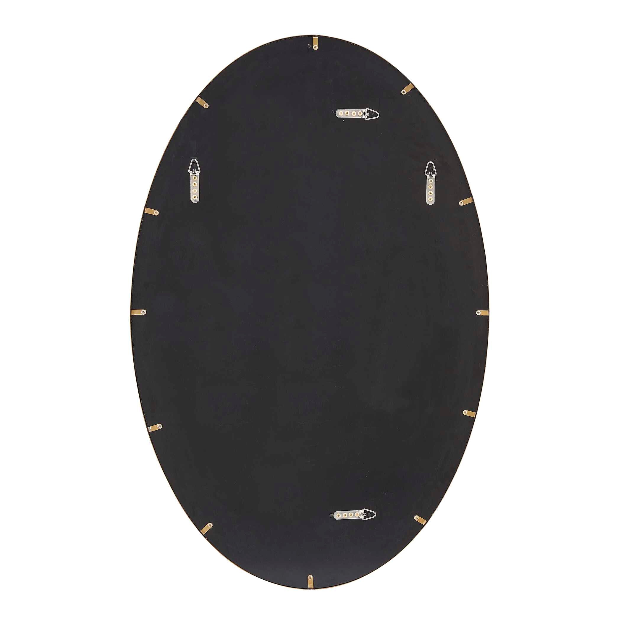 Uttermost Elstree Antique Brass Oval Mirror