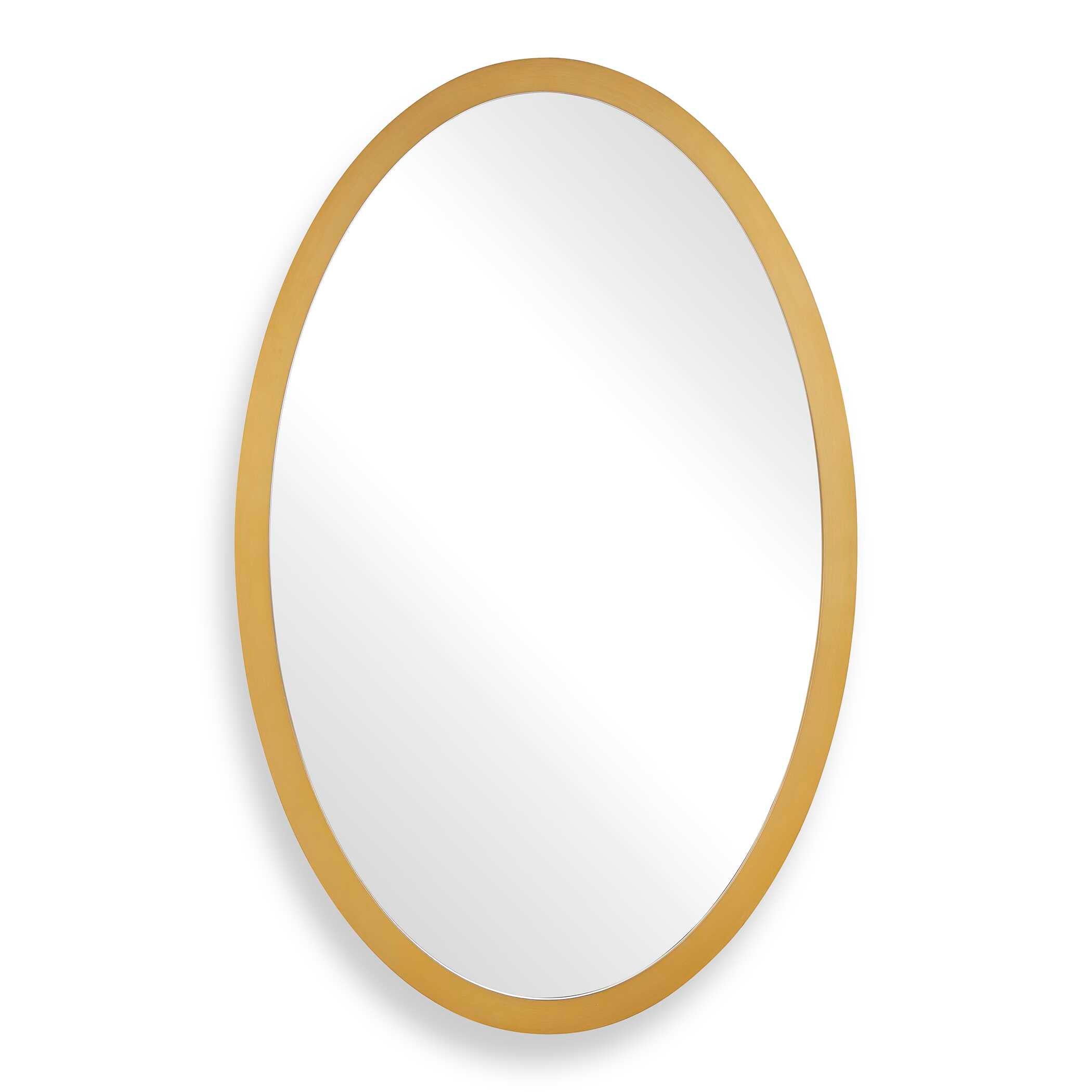 Uttermost Elstree Antique Brass Oval Mirror