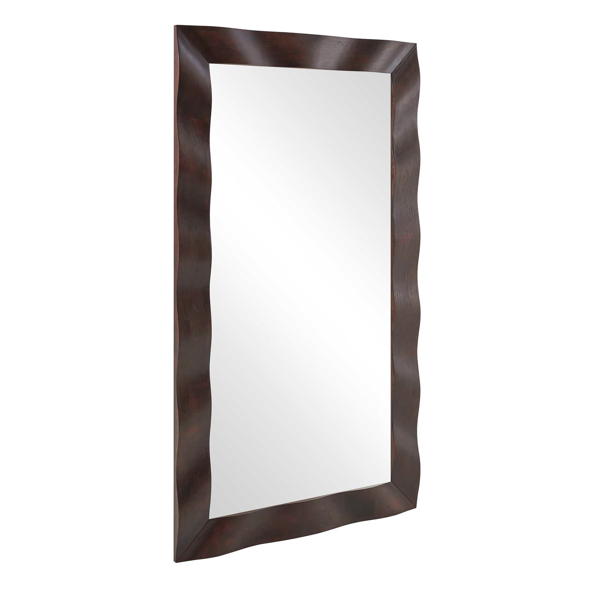 Uttermost Wrinkle Wavy Wood Mirror