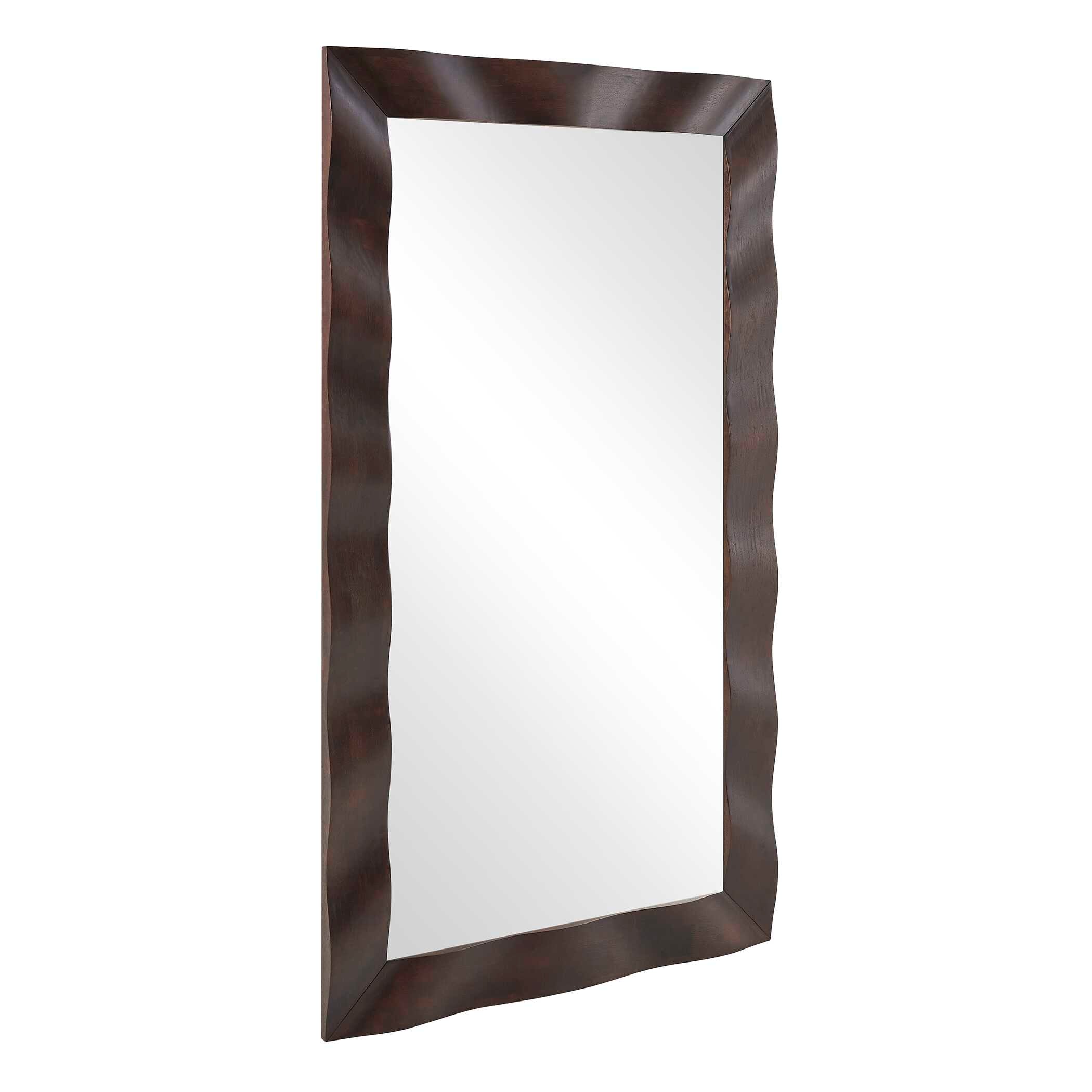 Uttermost Wrinkle Wavy Wood Mirror
