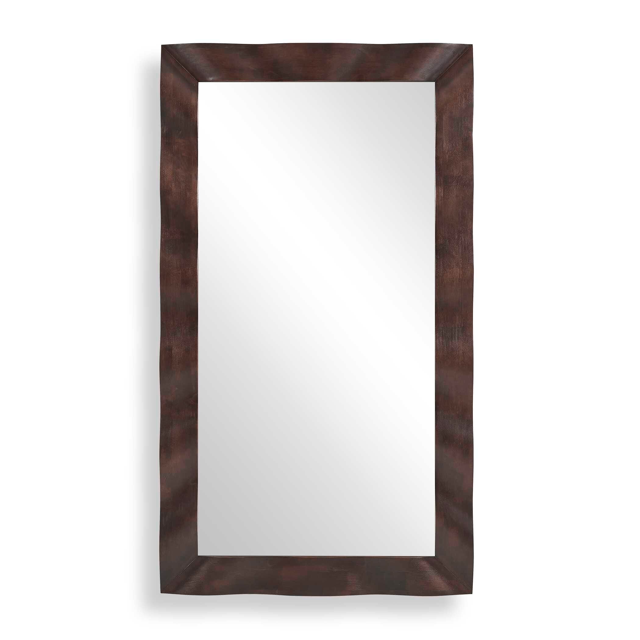 Uttermost Wrinkle Wavy Wood Mirror