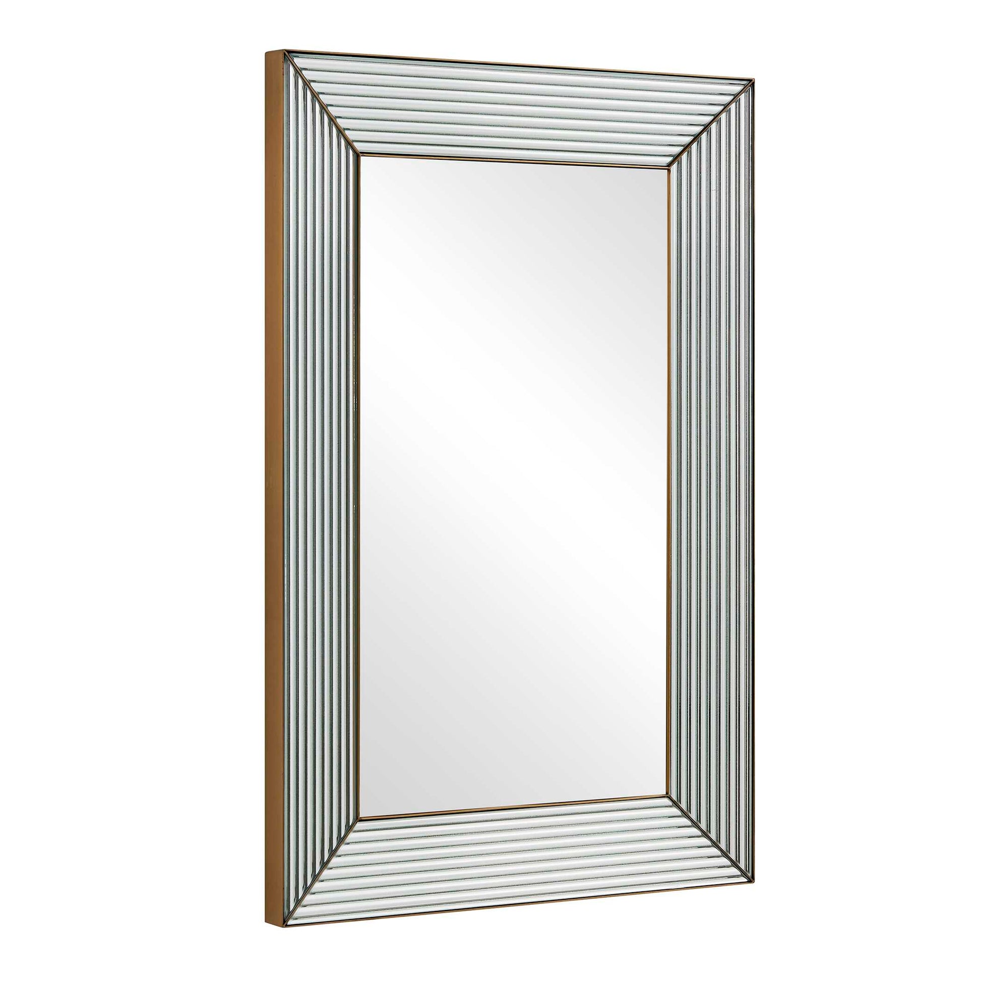 Uttermost Illuminate Antique Brass Mirror