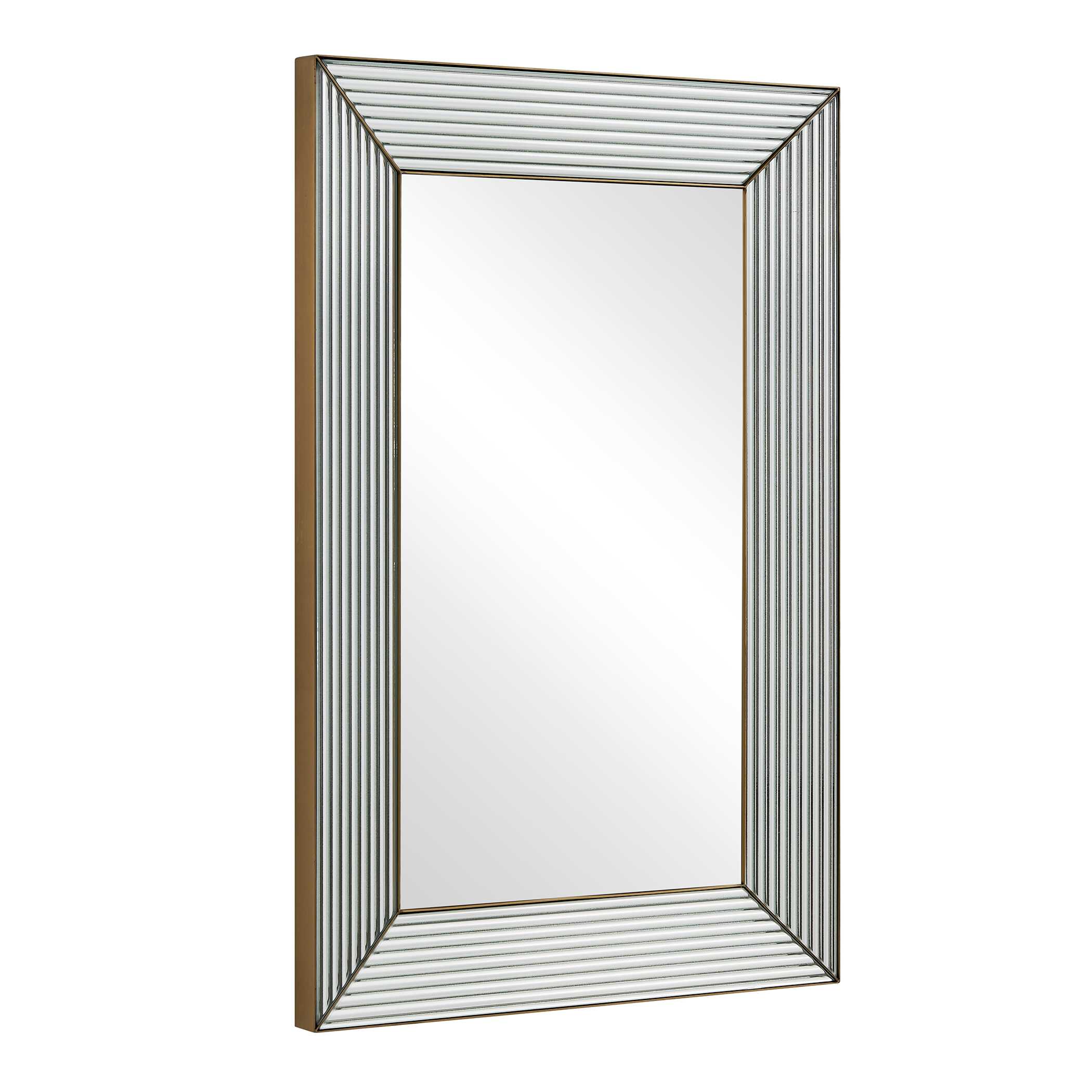 Uttermost Illuminate Antique Brass Mirror