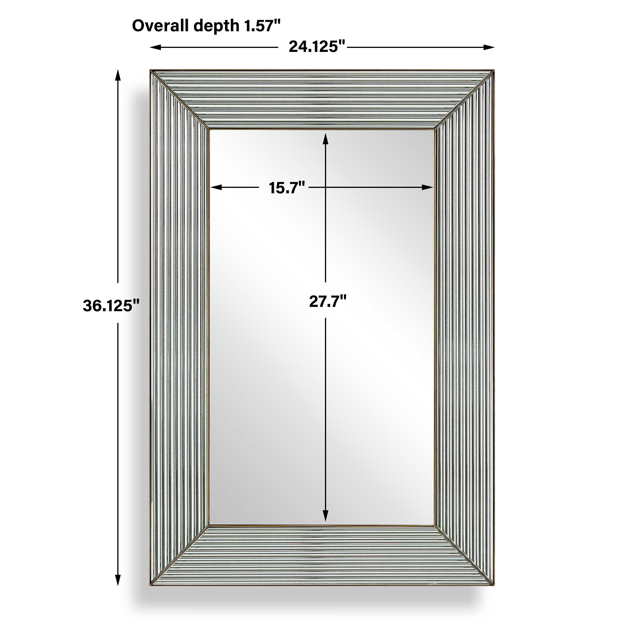 Uttermost Illuminate Antique Brass Mirror