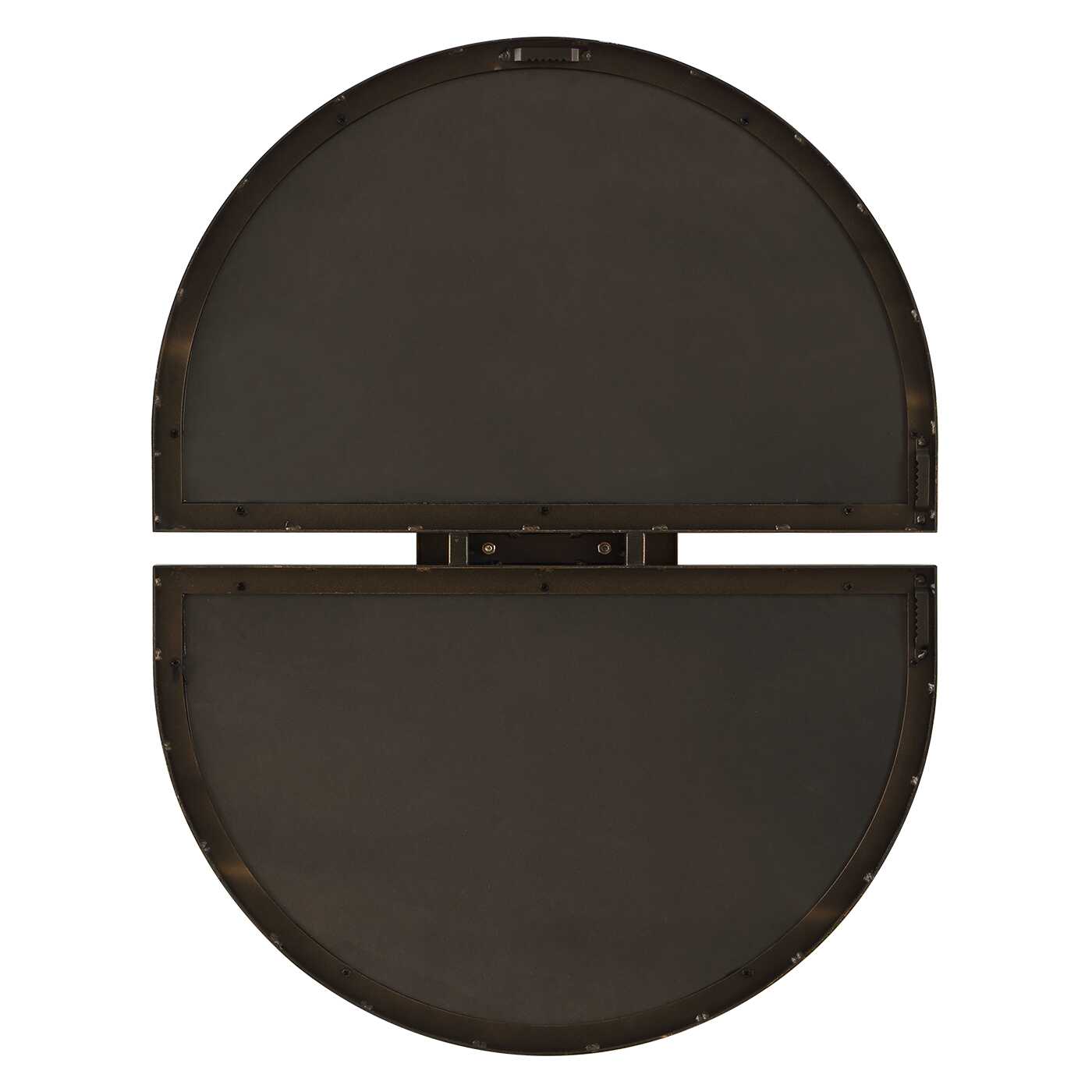 Uttermost Encase Modern White Oval Mirror