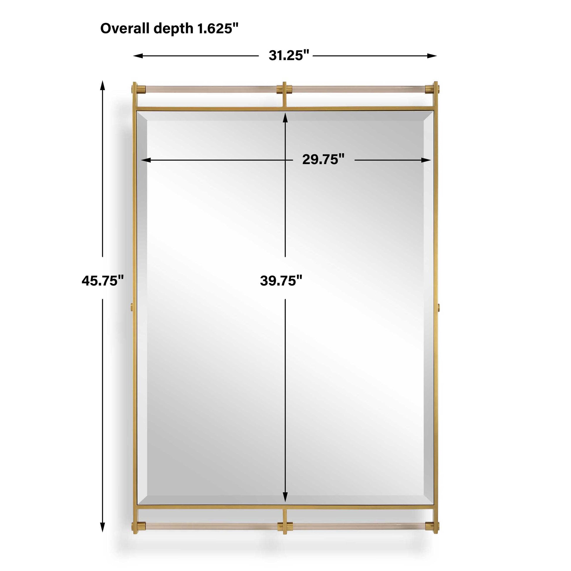 Uttermost Ripoll Antique Brass Mirror