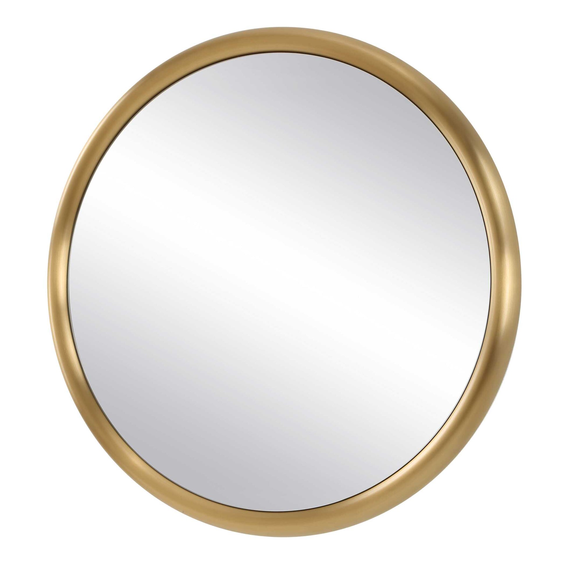Uttermost Atkinson Modern Brass Round Mirror