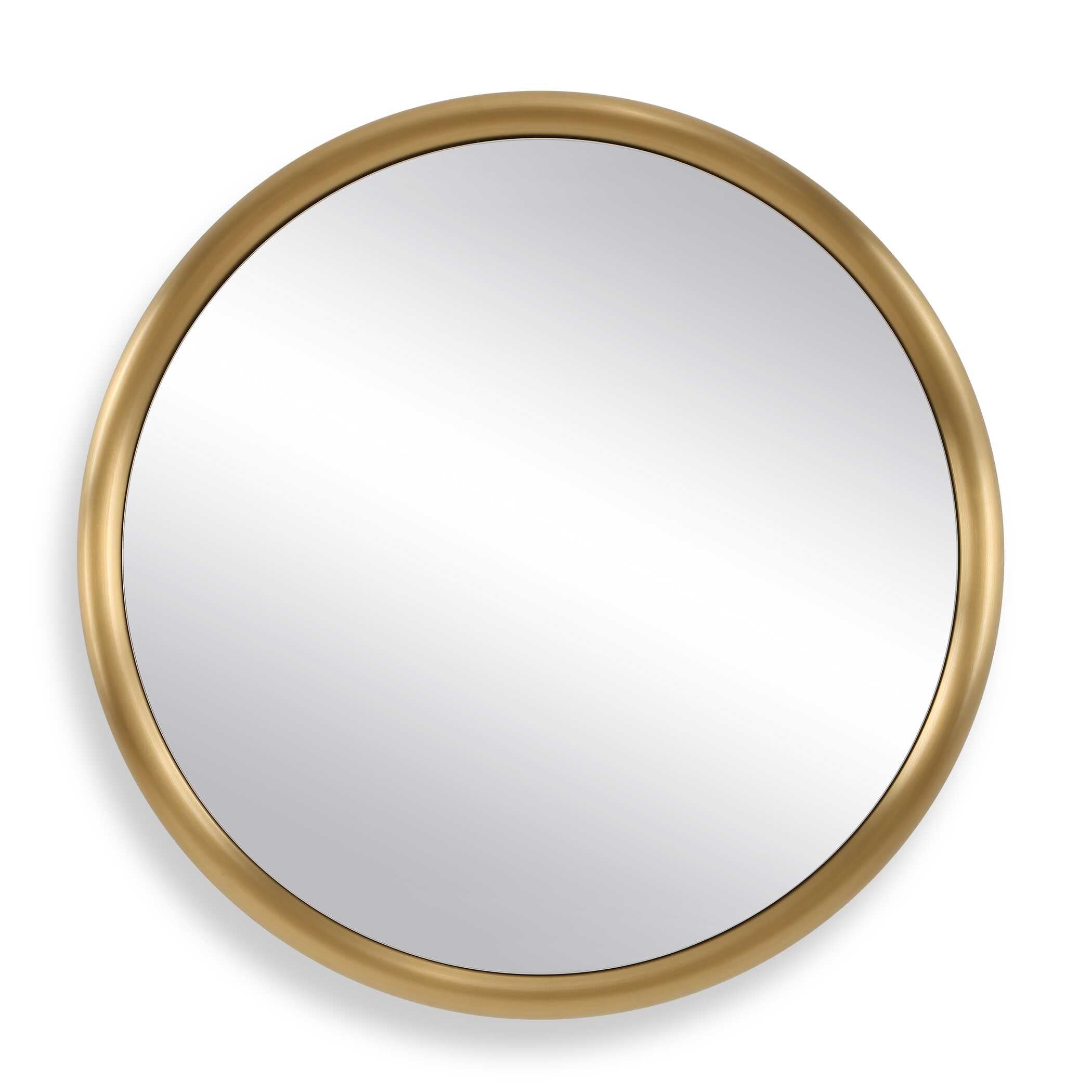 Uttermost Atkinson Modern Brass Round Mirror