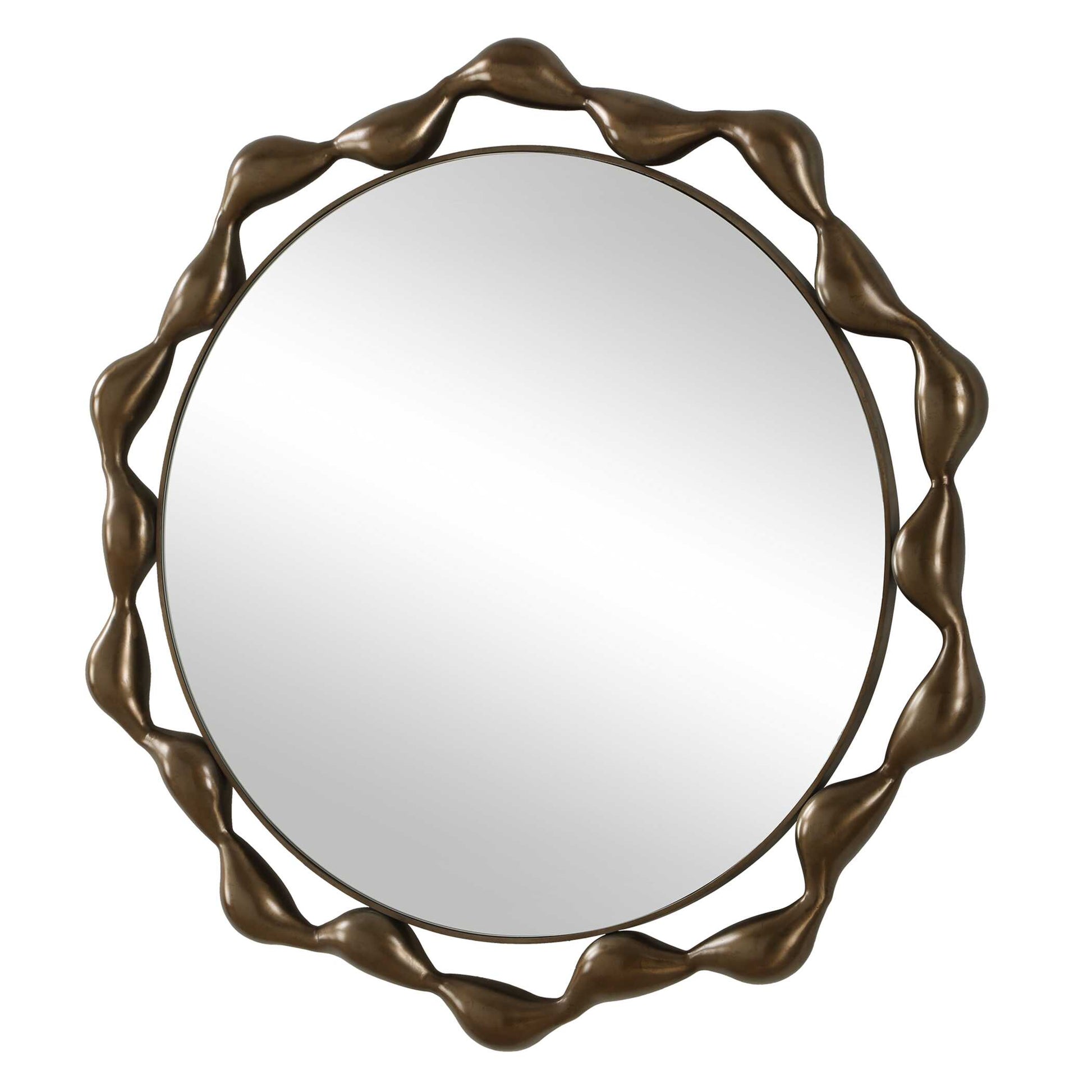 Uttermost Remolino Round Bronze Mirror