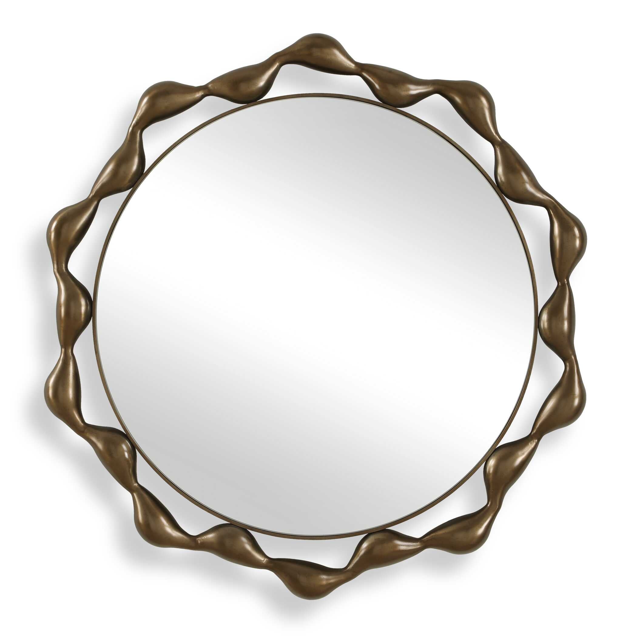Uttermost Remolino Round Bronze Mirror