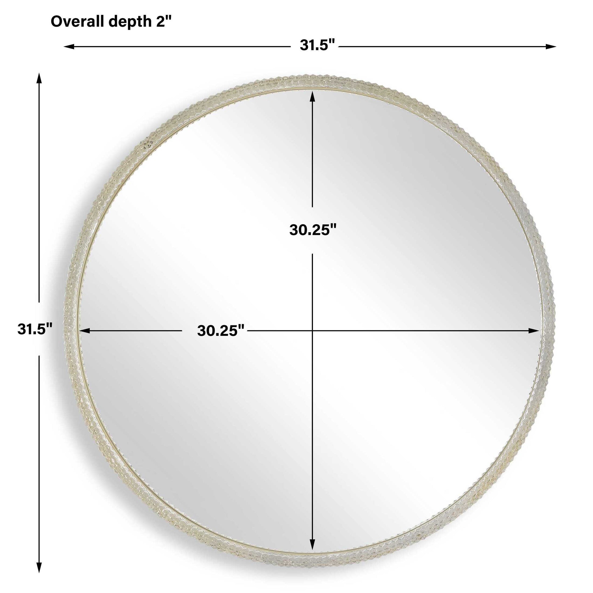 Uttermost Break The Ice Round Mirror