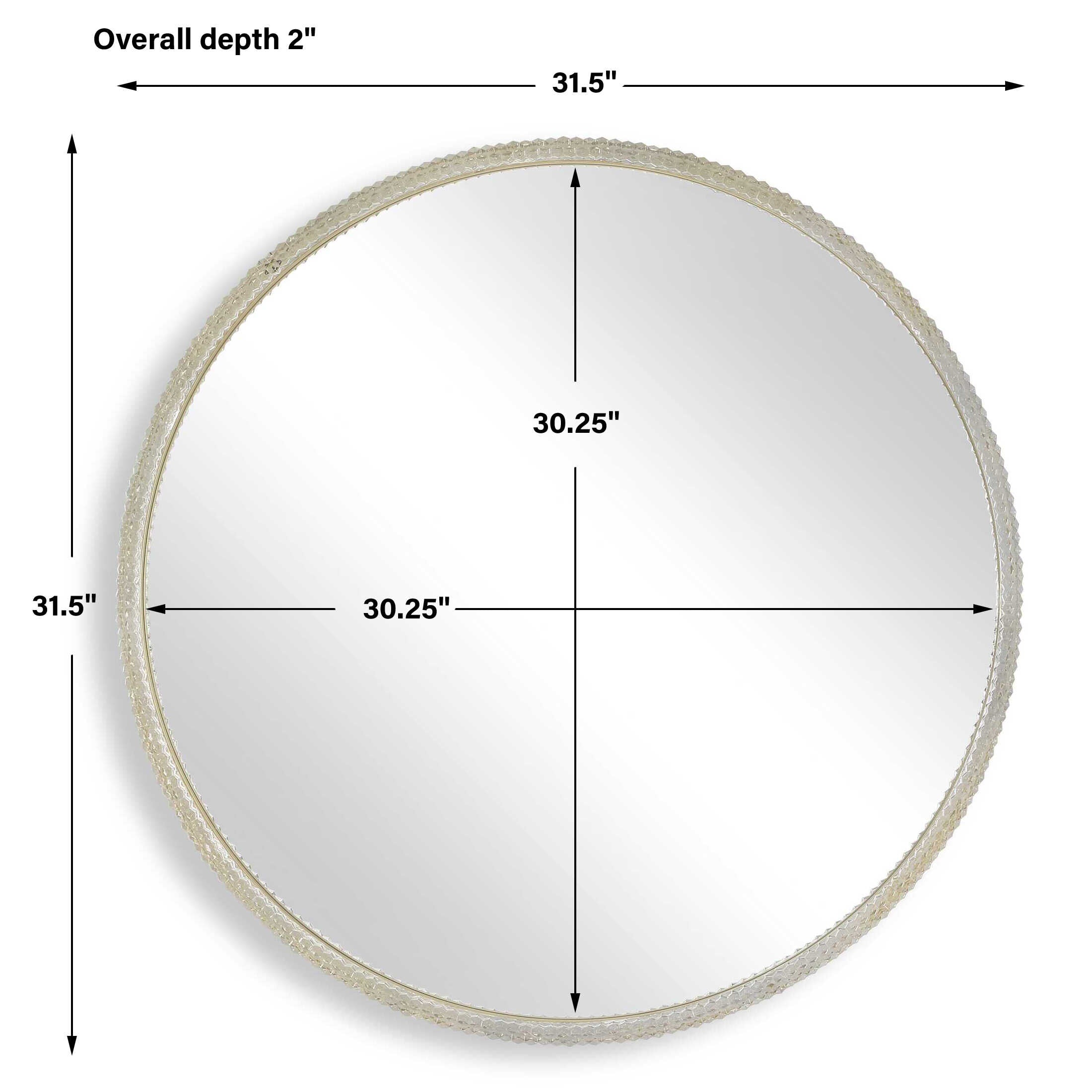Uttermost Break The Ice Round Mirror