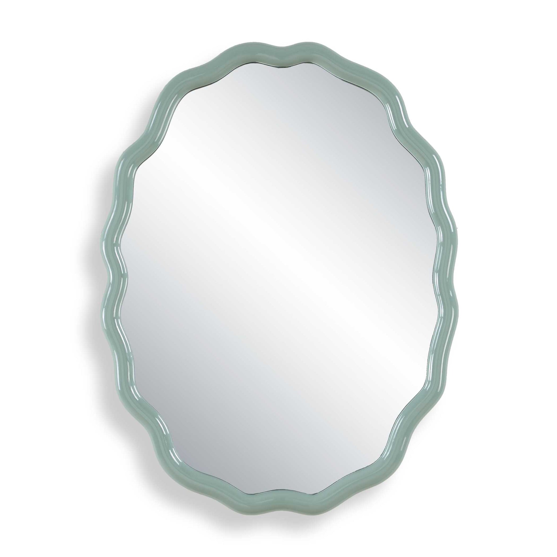 Uttermost Isly Robin's Egg Blue Oval Mirror