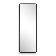 Joric Round Satin Black Wall Mirror