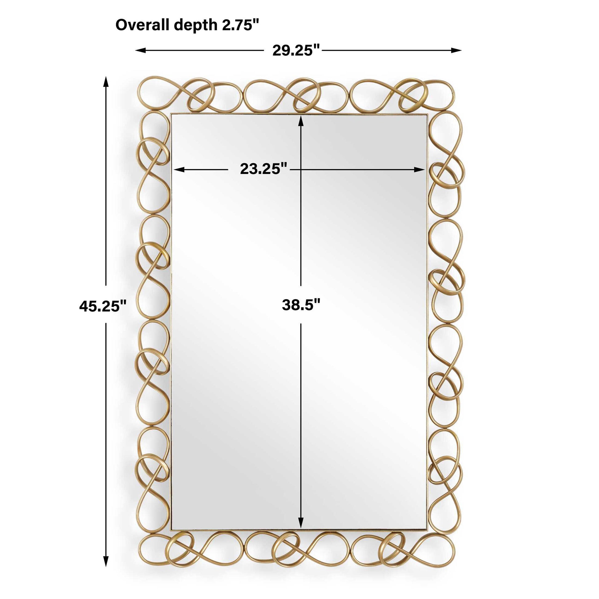 Uttermost Twist It Antique Brass Mirror