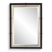 Uttermost Bach Walnut & Brass Rectangle Mirror