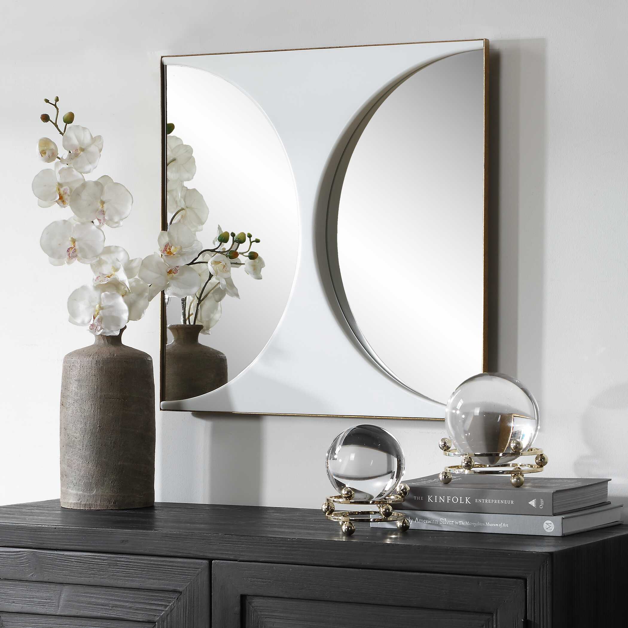 Uttermost New Moon Mirrored Wall Decor
