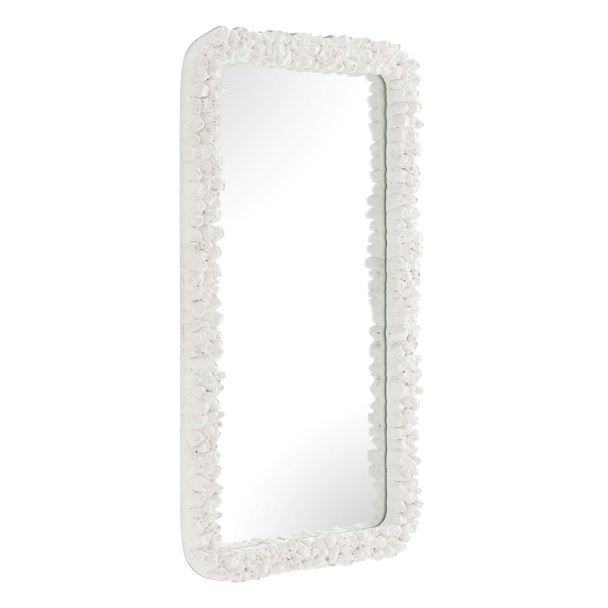 Uttermost Barnacle Rectangular White Mirror