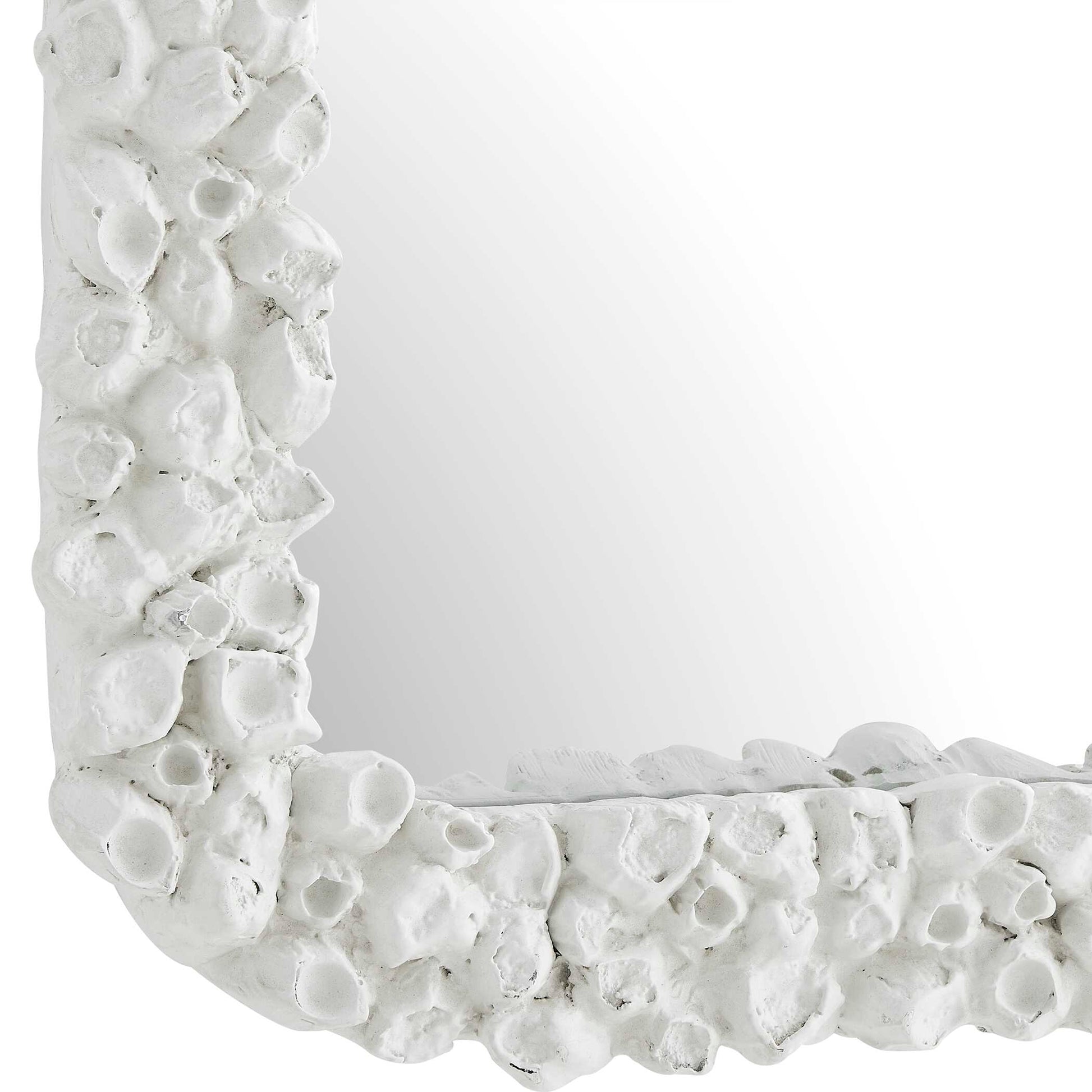 Uttermost Barnacle Rectangular White Mirror