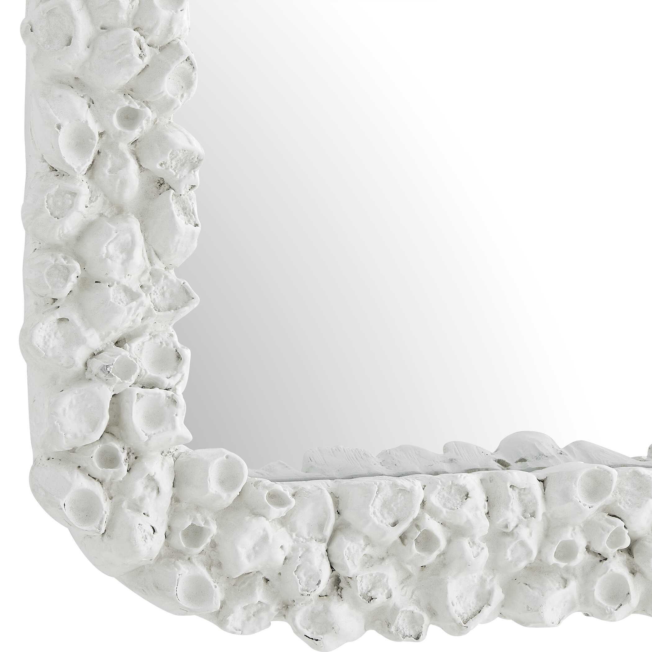 Uttermost Barnacle Rectangular White Mirror