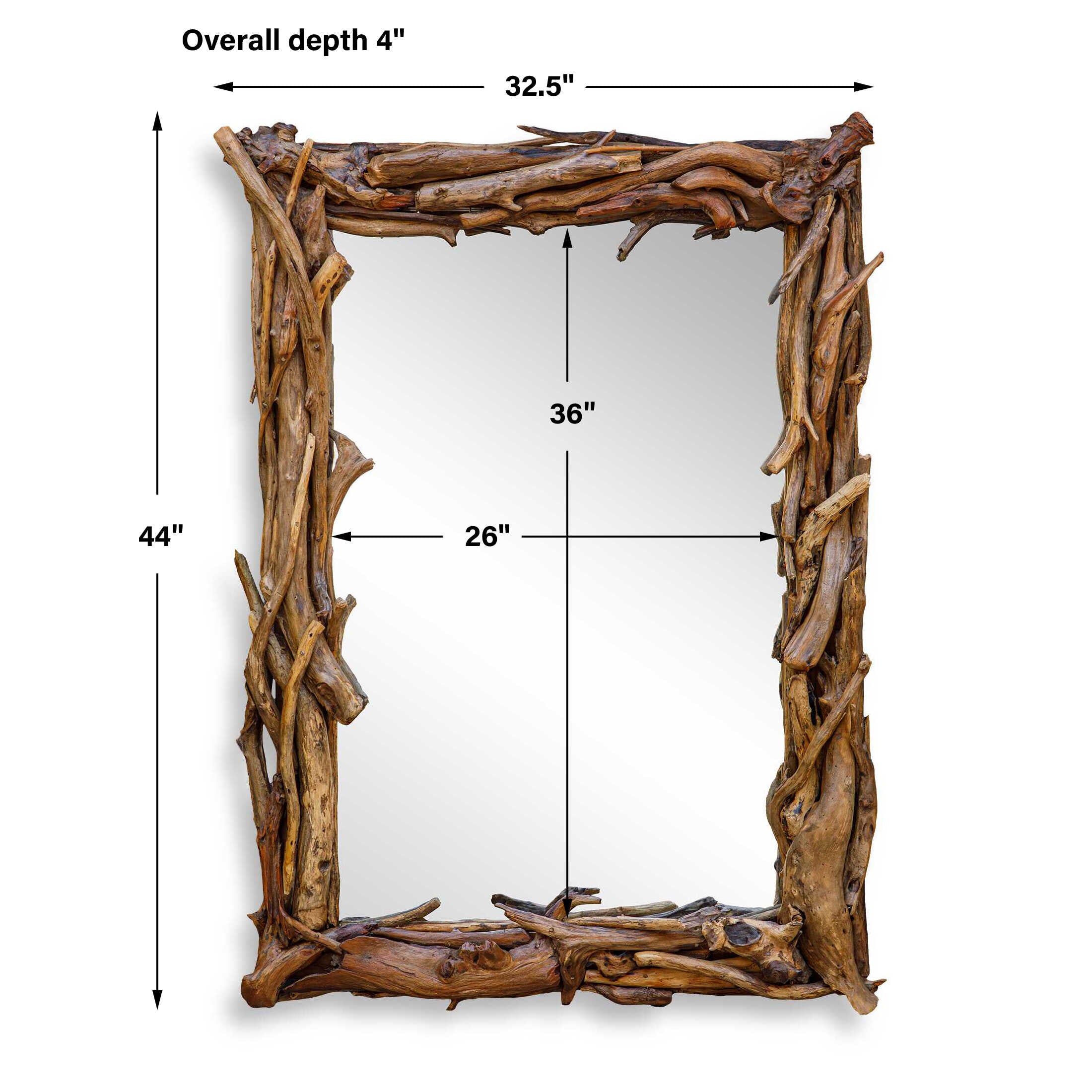 Uttermost Rooted Reflection Natural Mirror
