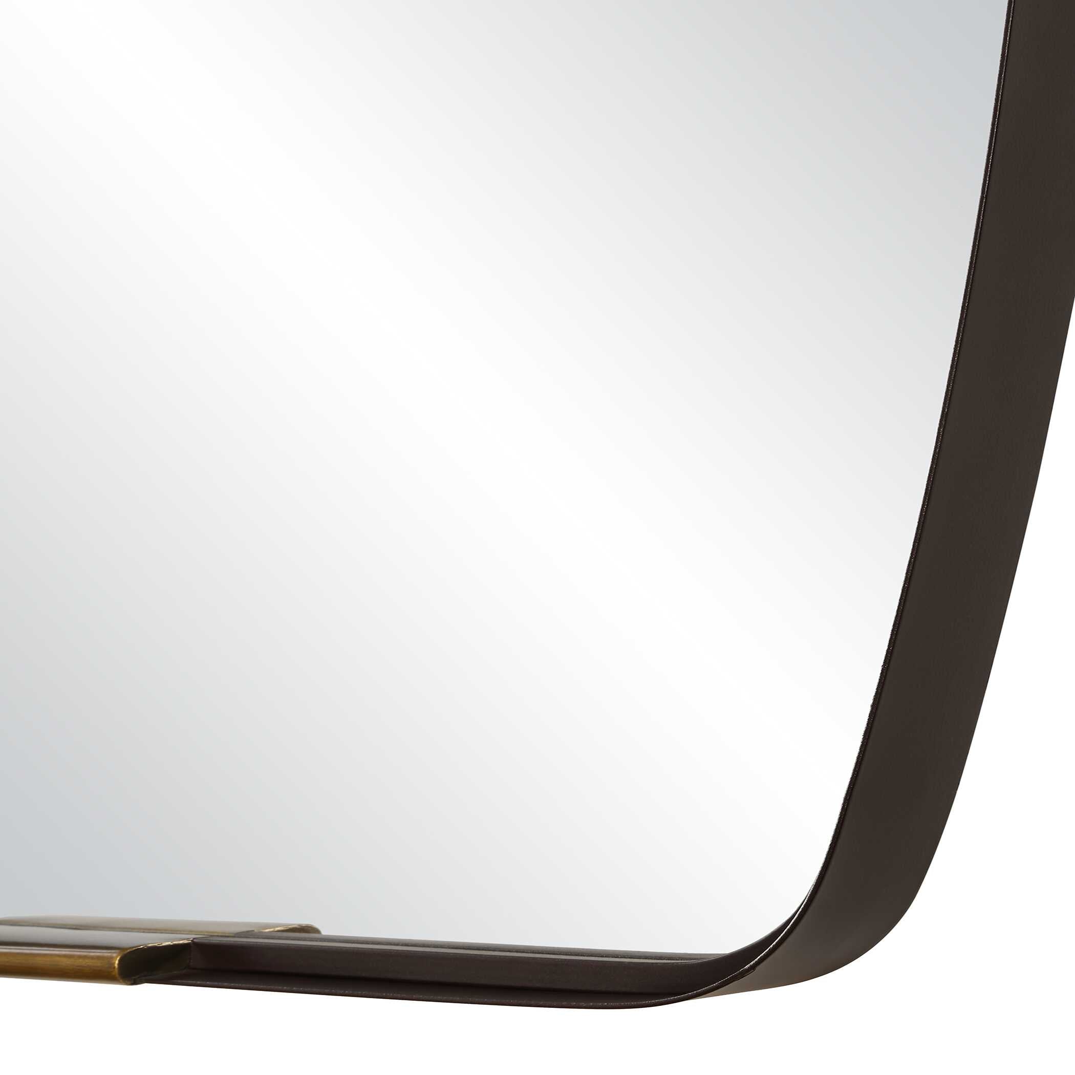 Northrop Round Bronze Iron Wall Mirror