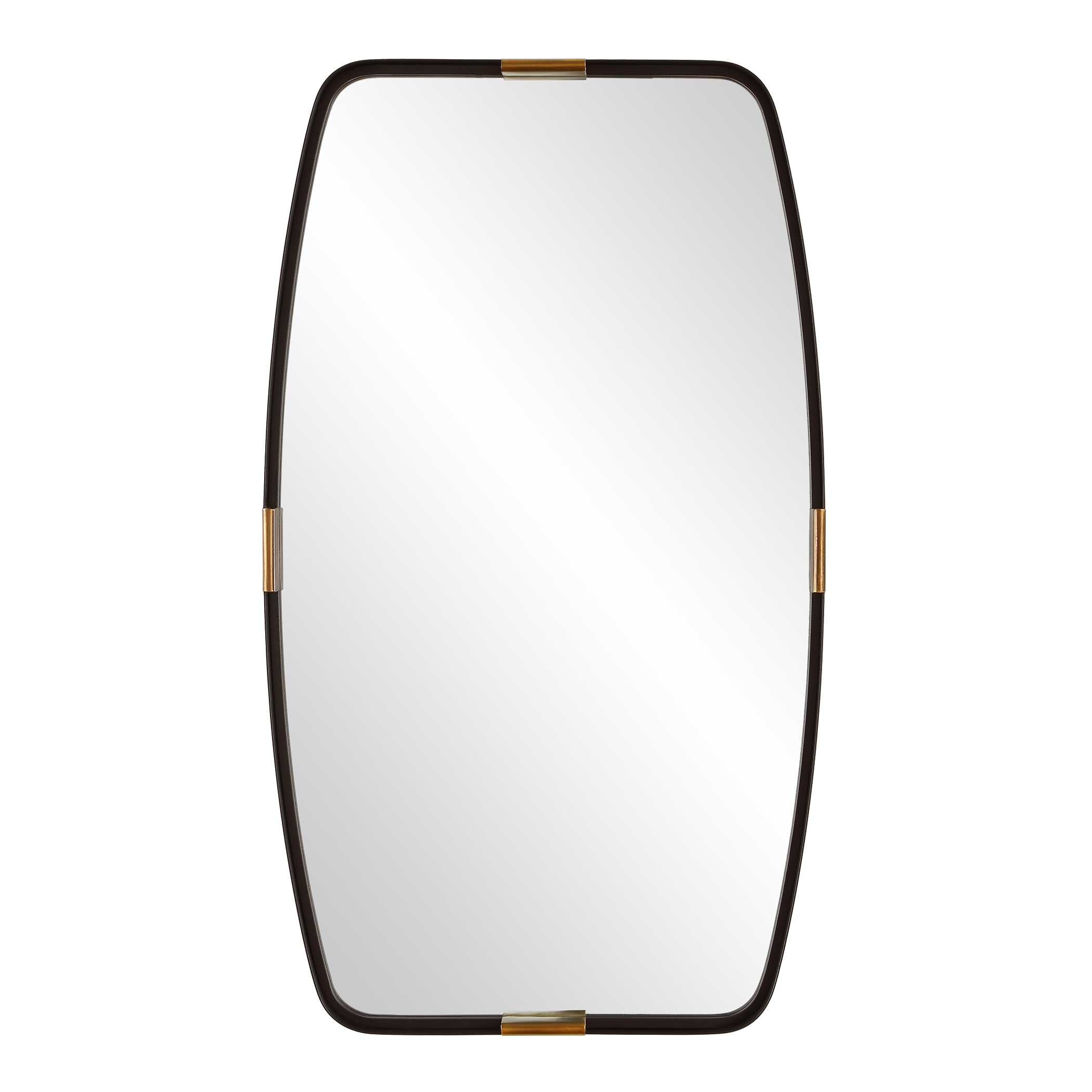Northrop Round Bronze Iron Wall Mirror