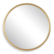 Lanvale Round Gold Iron Wall Mirror