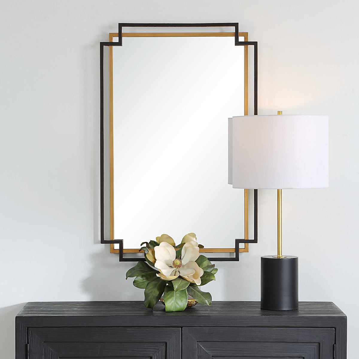 Merrowyn Bronze Iron Wall Mirror