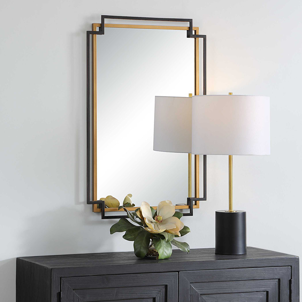 Merrowyn Bronze Iron Wall Mirror