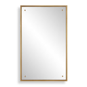 Oakhaven Rectangular Gold Wood Wall Mirror