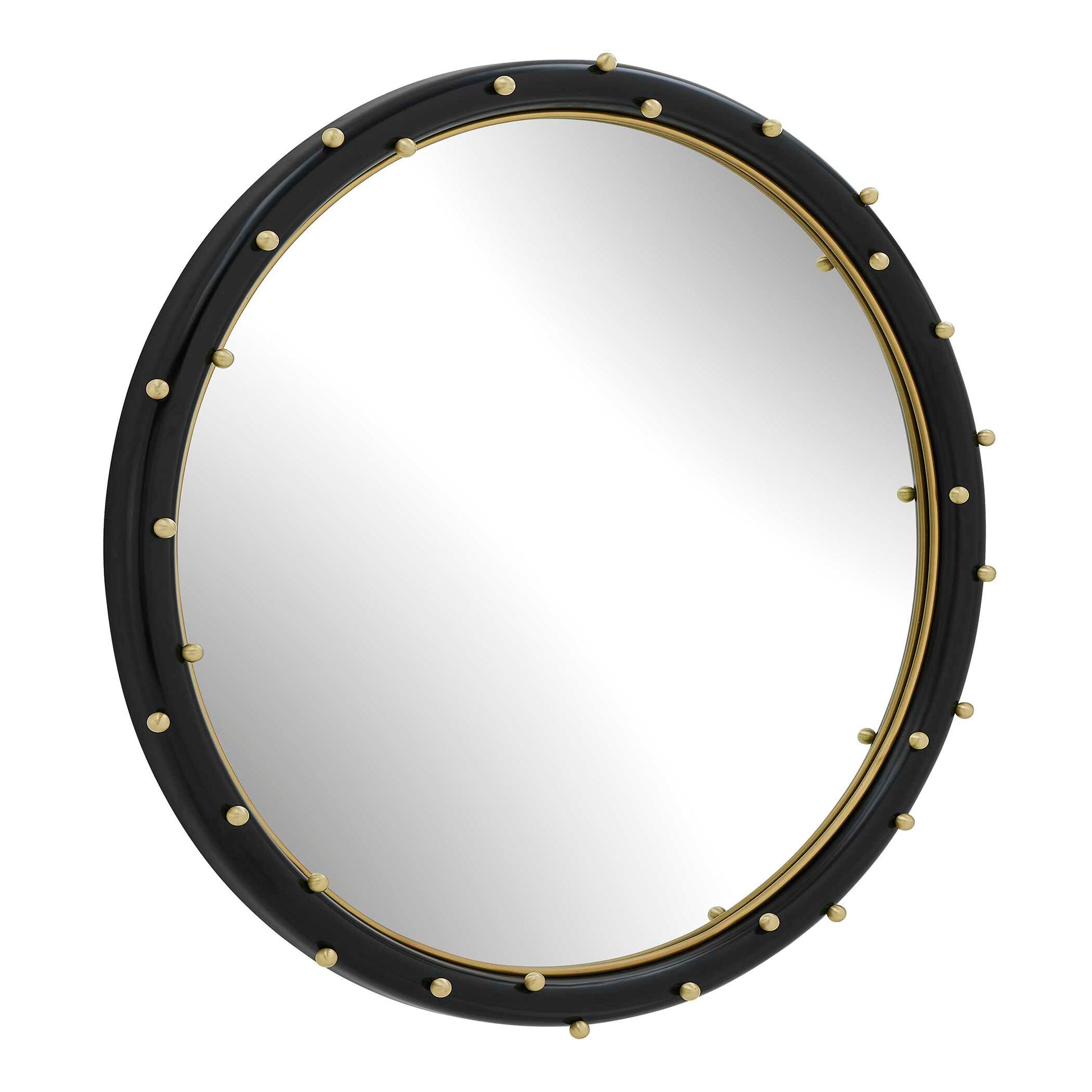 Uttermost Helia Brass Round Mirror