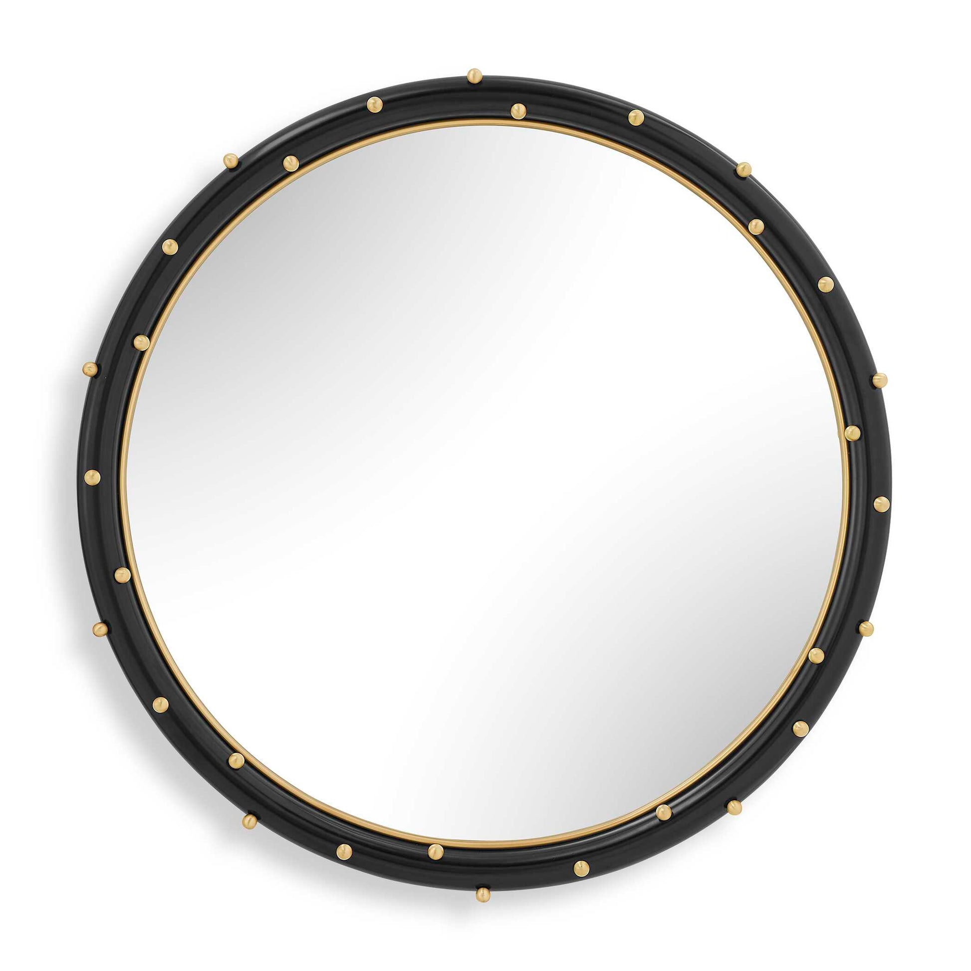 Uttermost Helia Brass Round Mirror