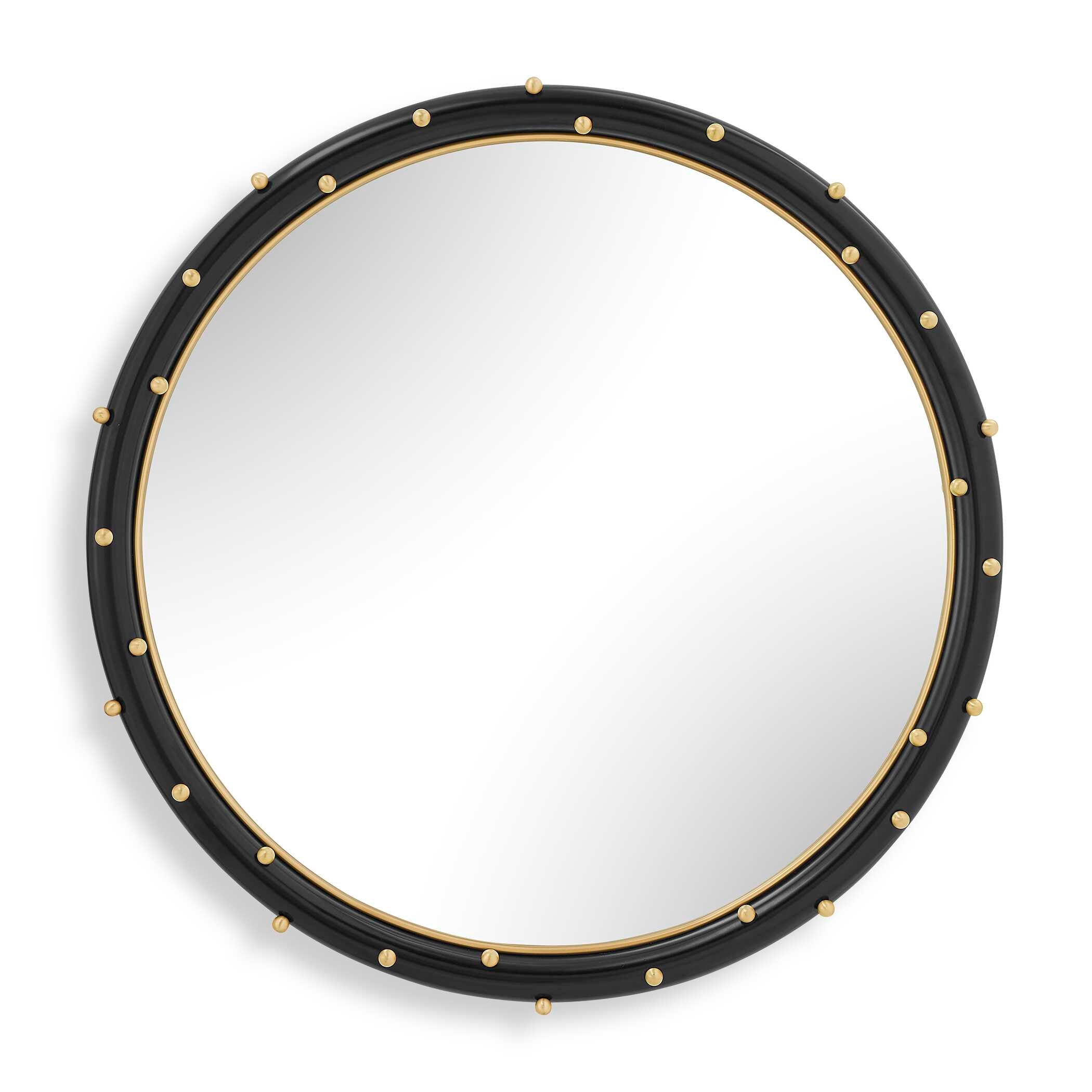 Uttermost Helia Brass Round Mirror