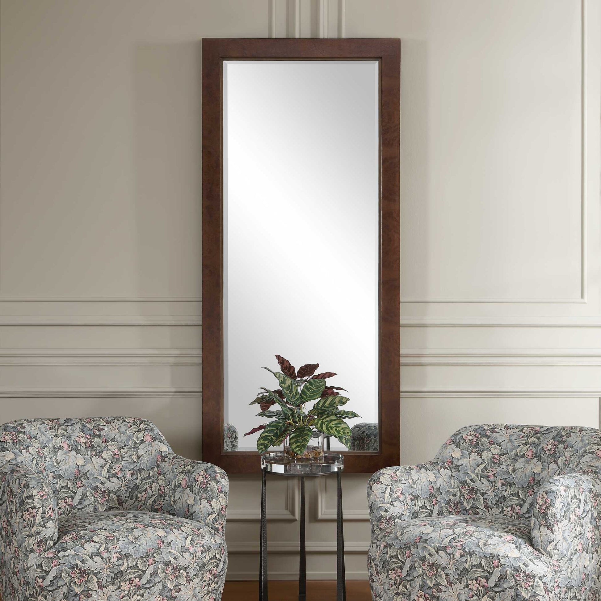 Uttermost Durant Tall Wood Mirror