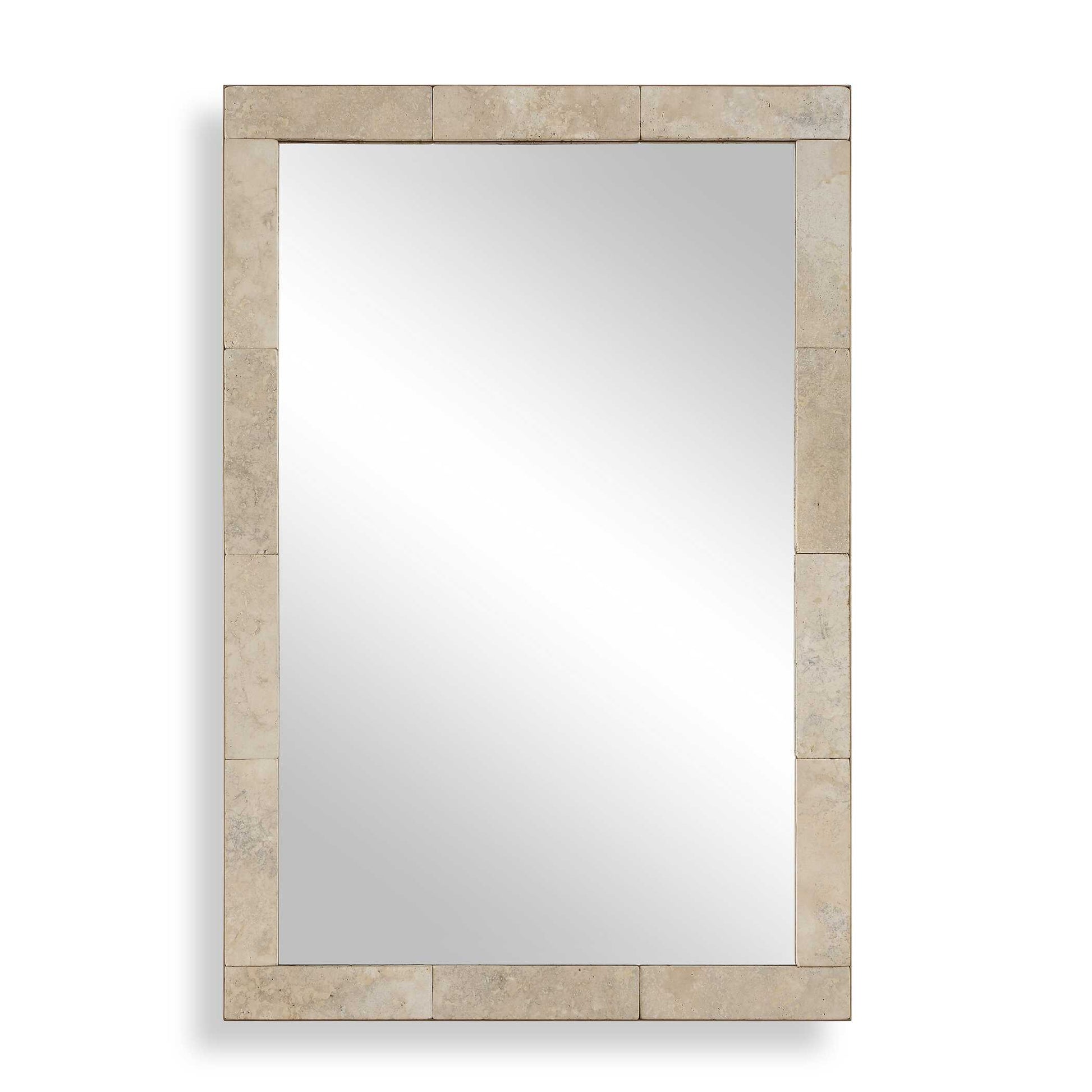 Uttermost Pave Rectangular Travertine Mirror