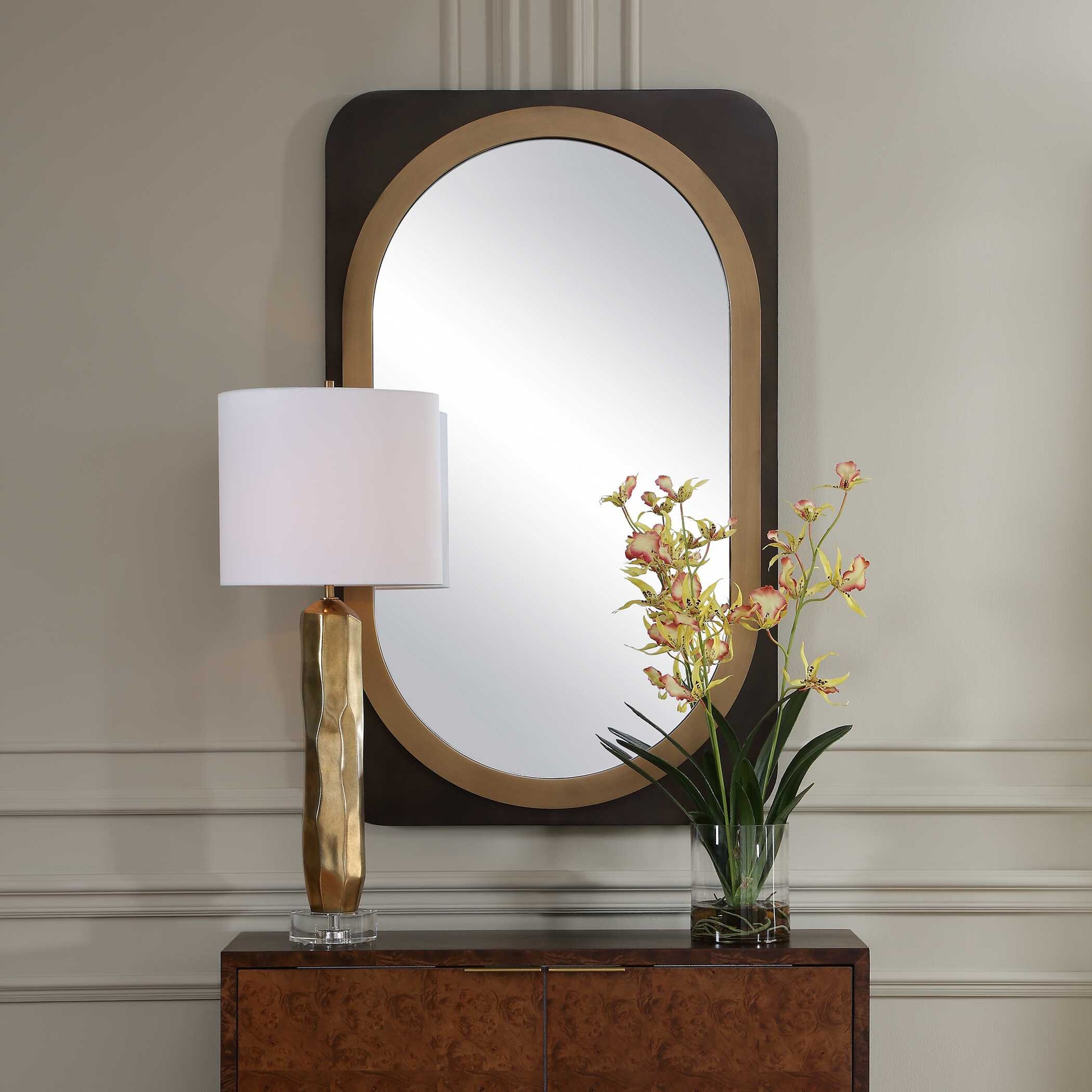Uttermost Condesa Bronze & Gold Mirror